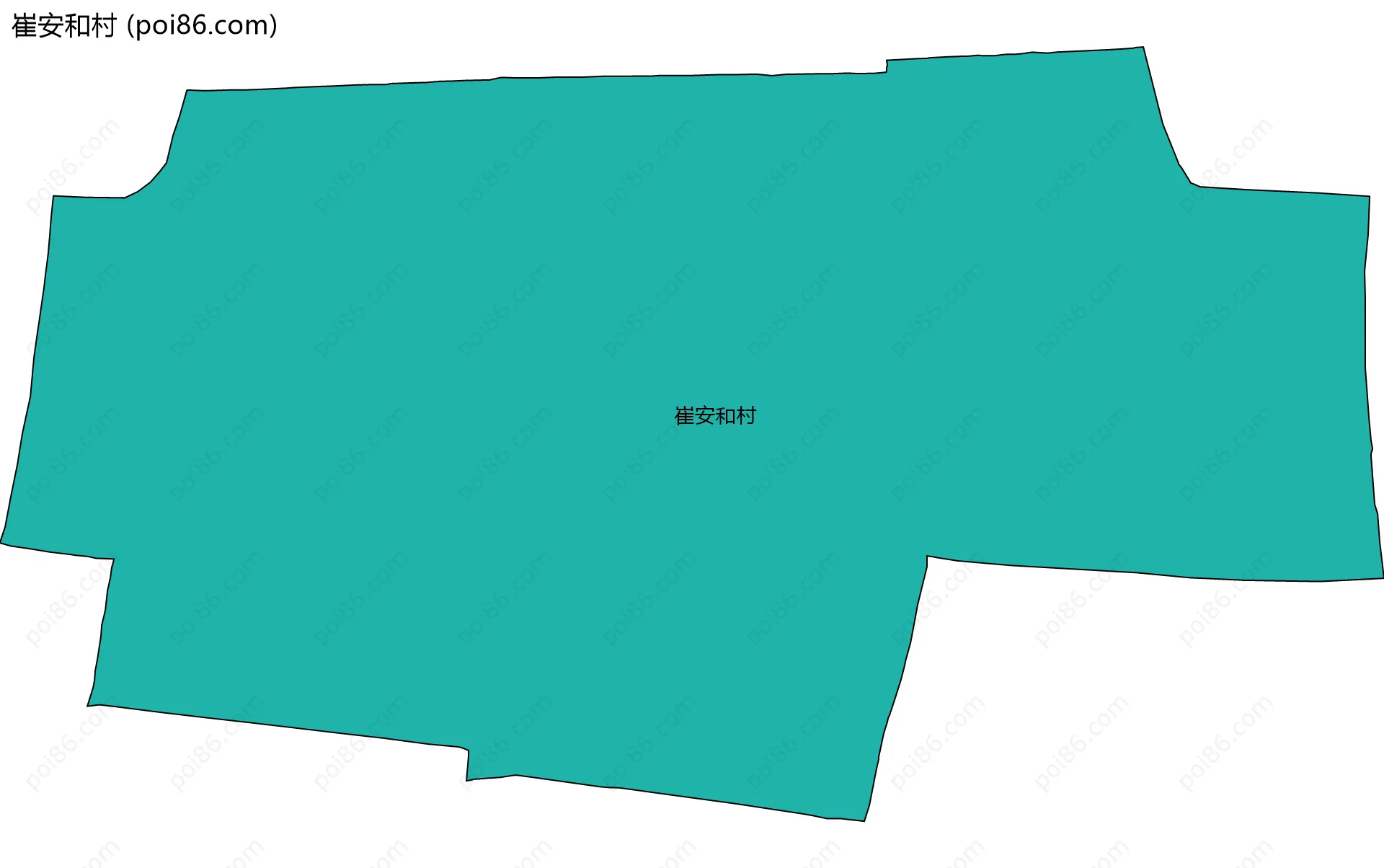 崔安和村边界地图