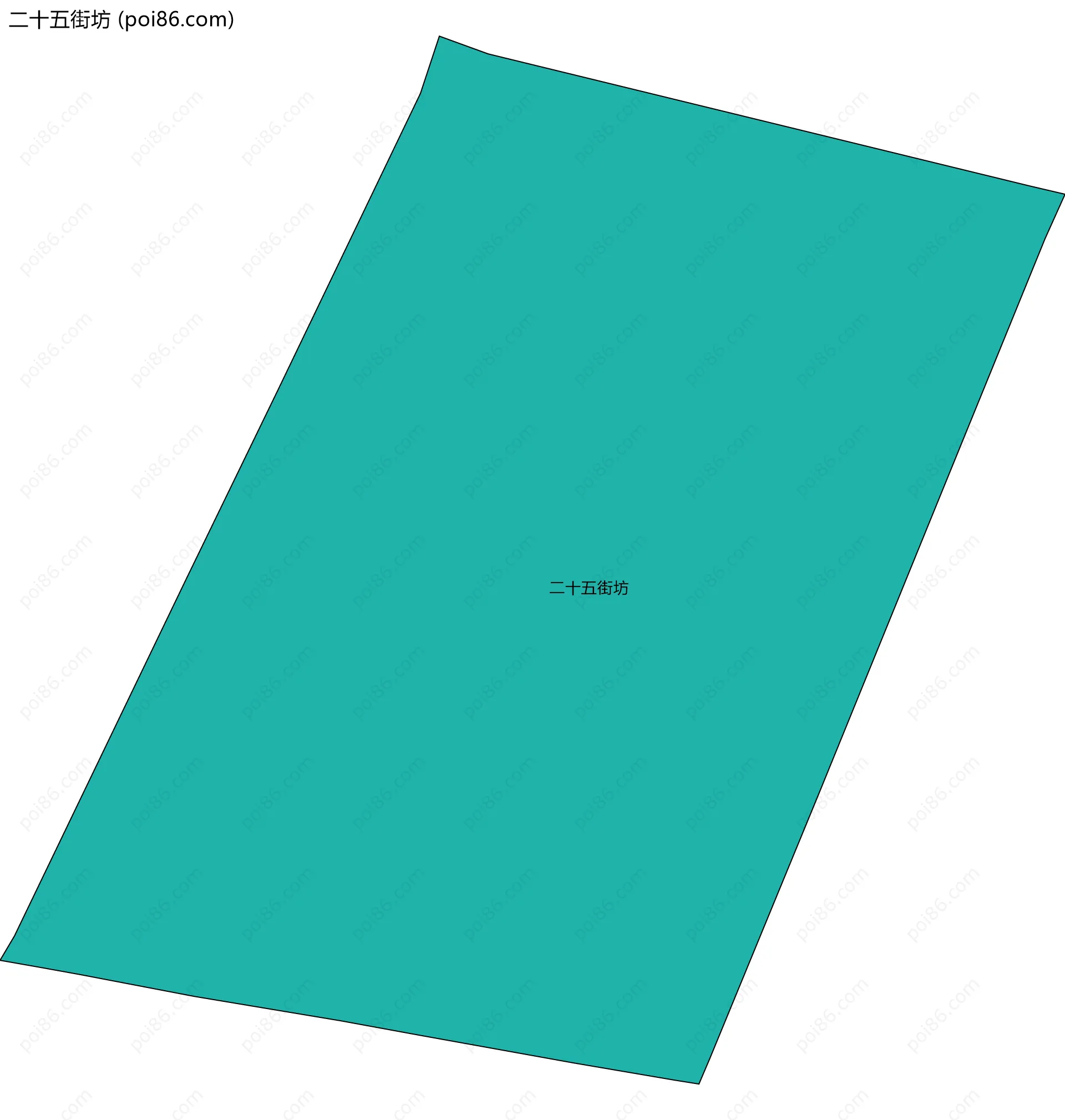 二十五街坊边界地图