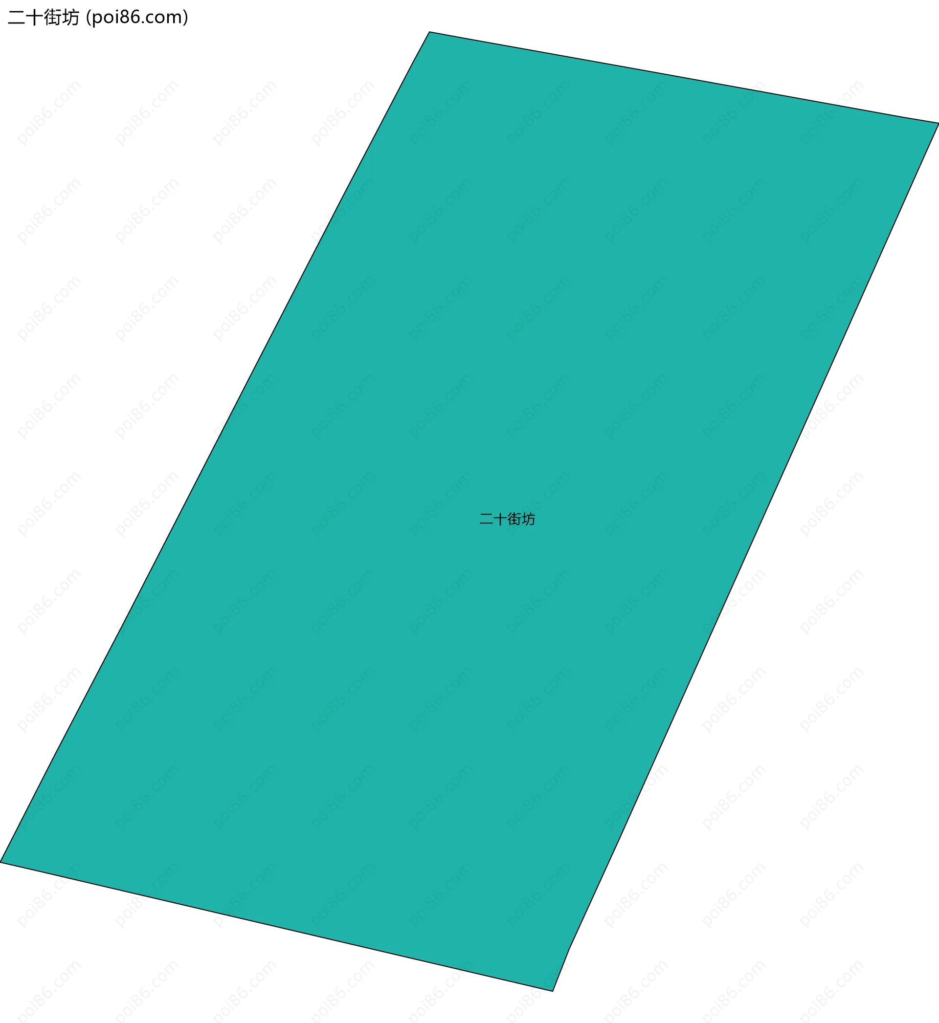 二十街坊边界地图