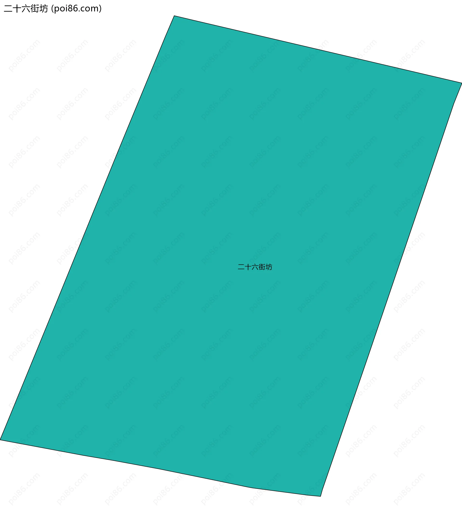 二十六街坊边界地图