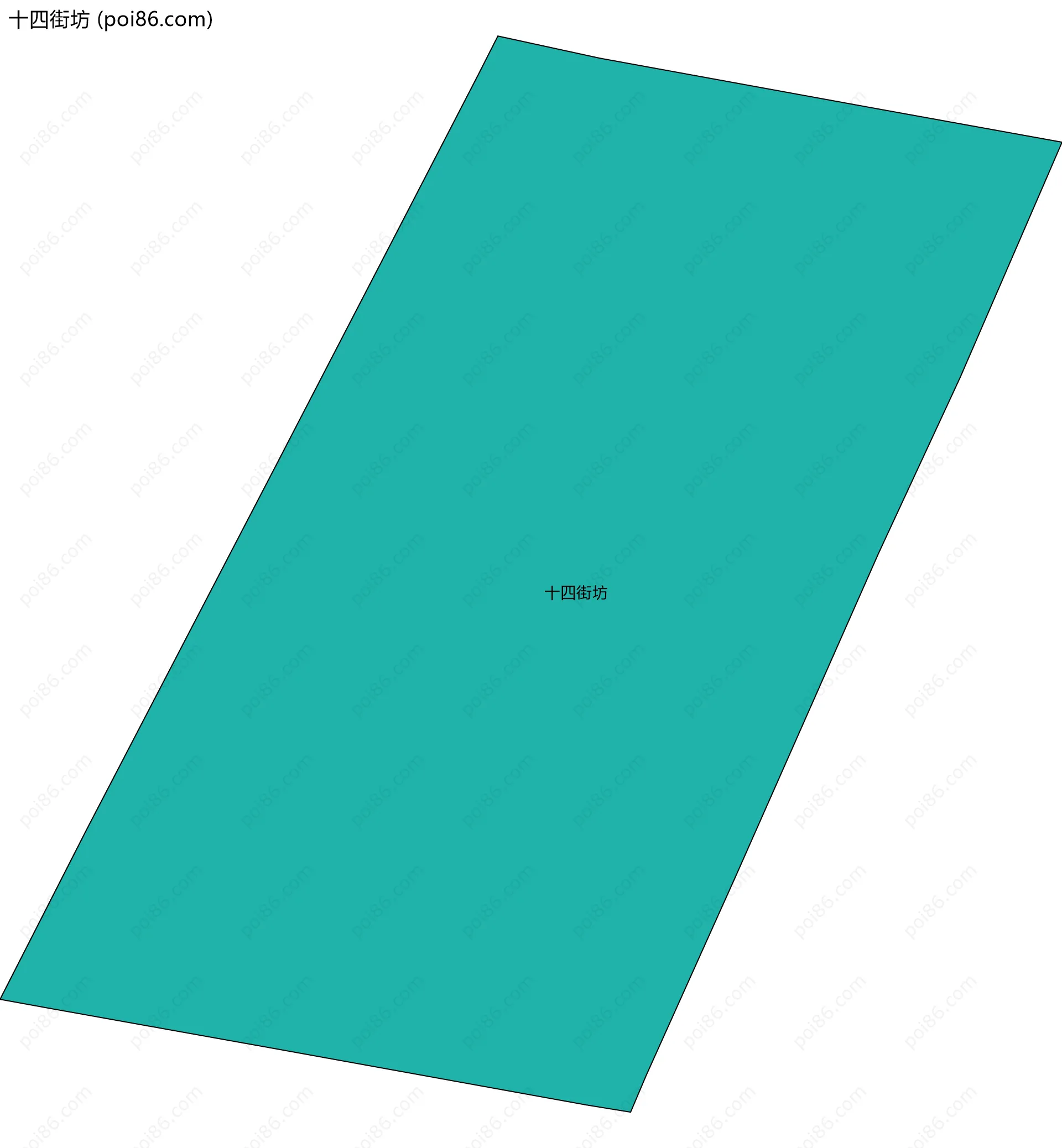 十四街坊边界地图