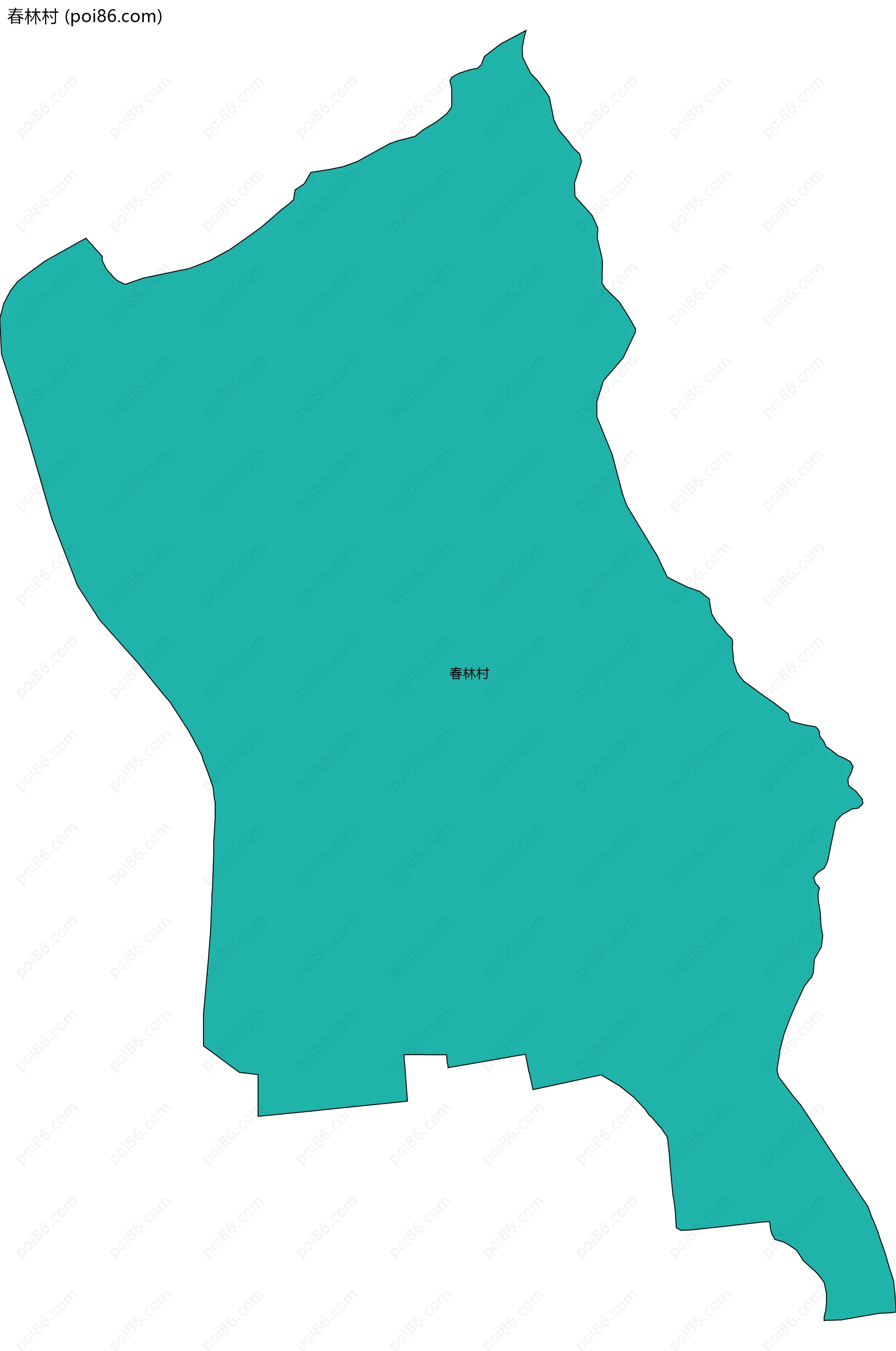 春林村边界地图