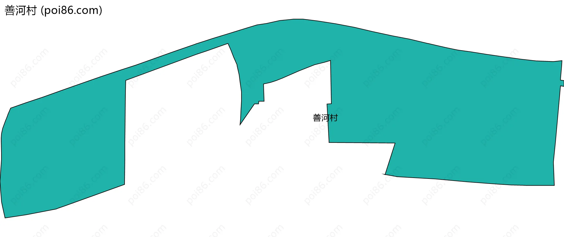 善河村边界地图