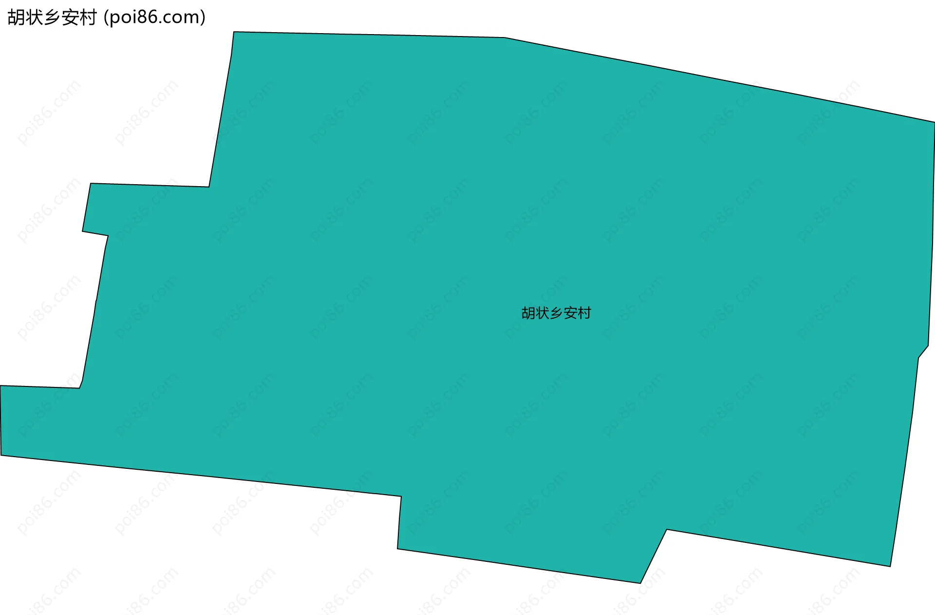 胡状乡安村边界地图