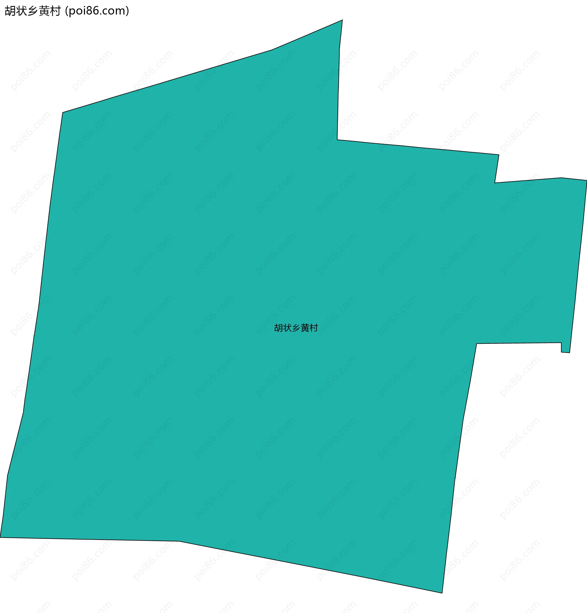 胡状乡黄村边界地图