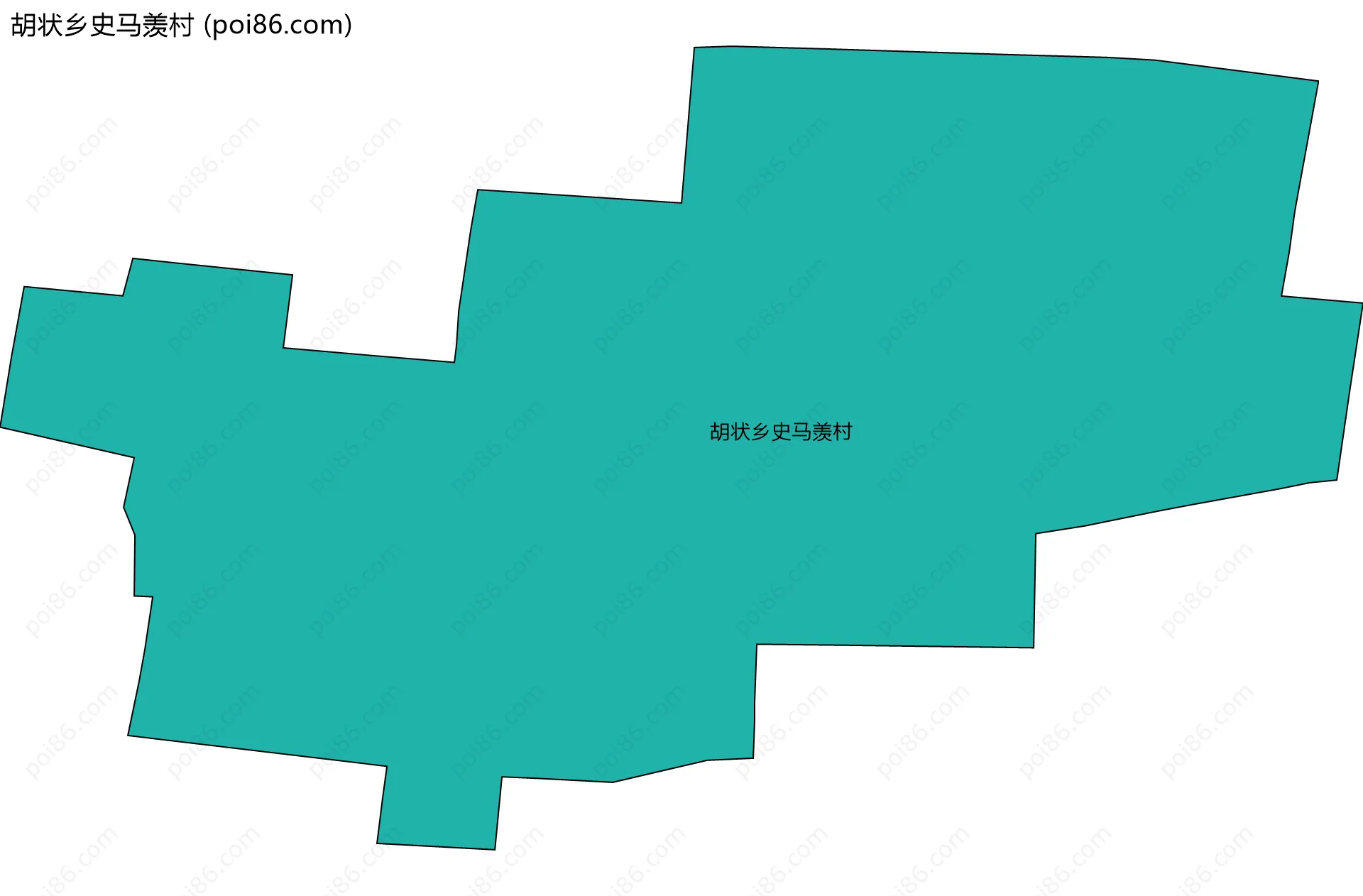 胡状乡史马羡村边界地图