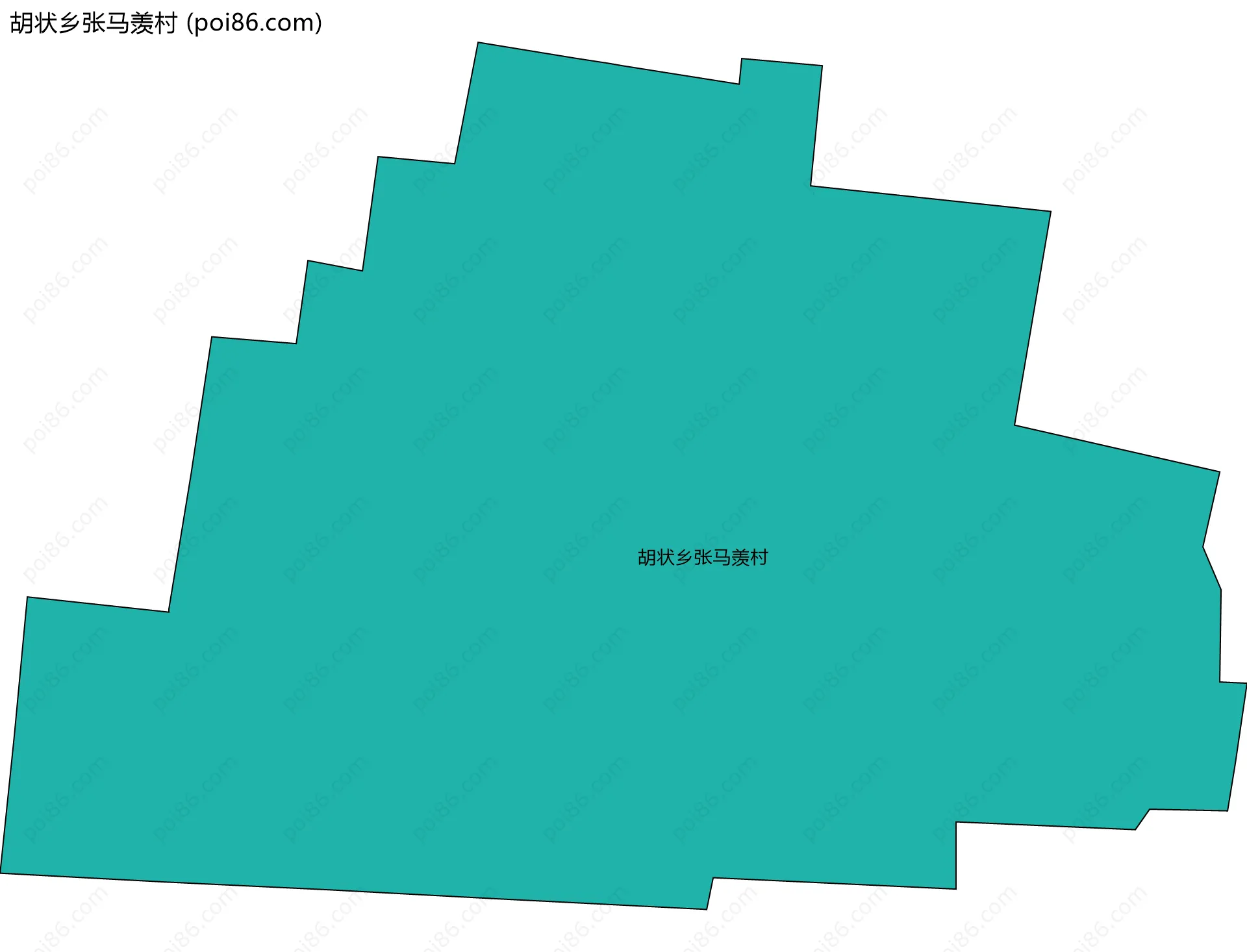 胡状乡张马羡村边界地图