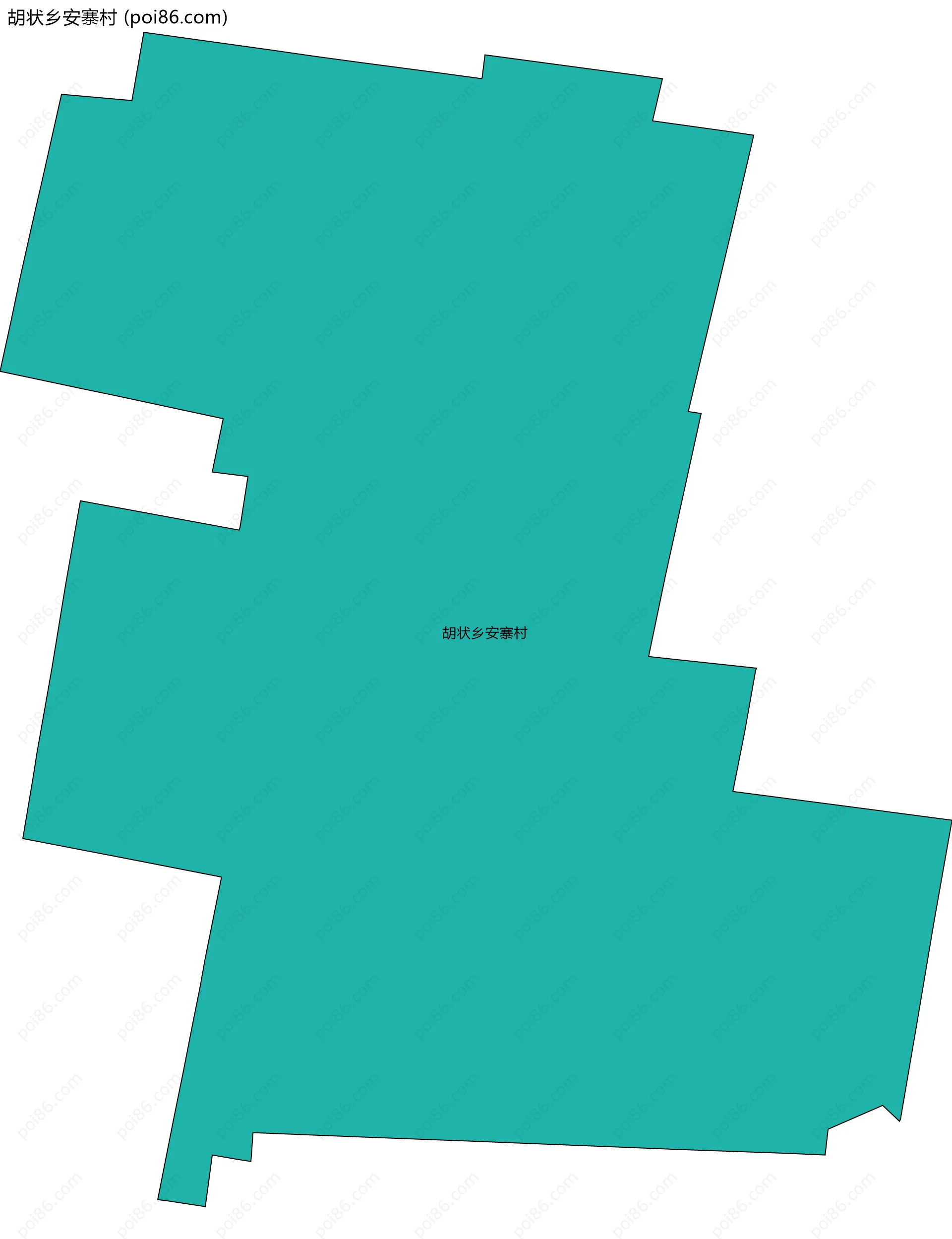 胡状乡安寨村边界地图