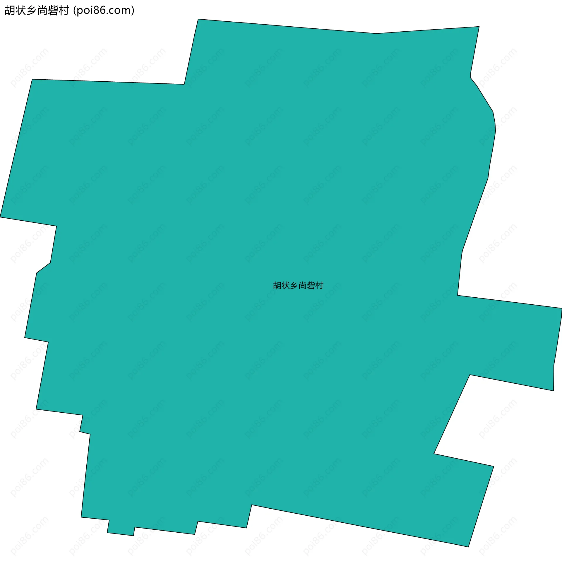 胡状乡尚砦村边界地图