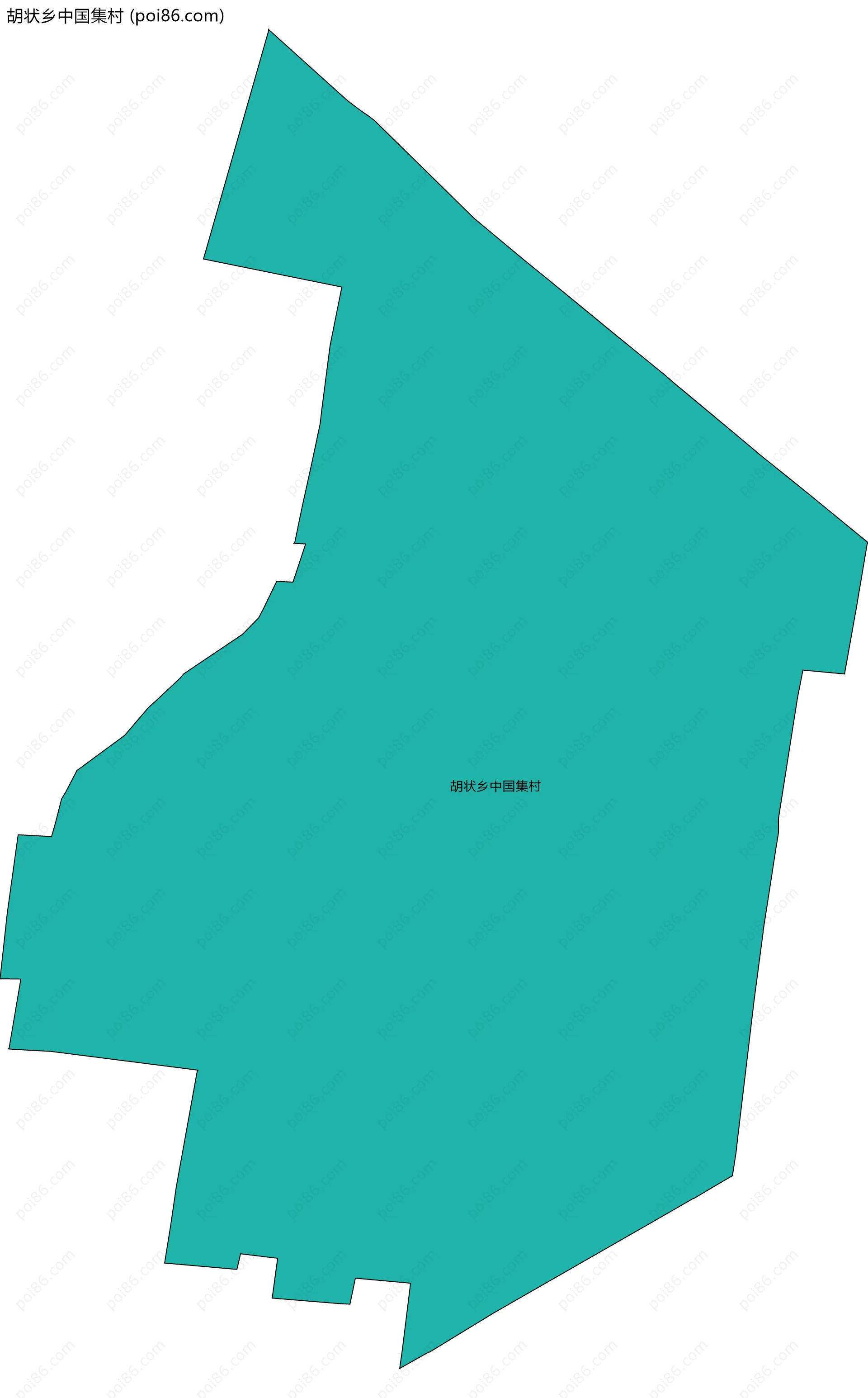 胡状乡中国集村边界地图