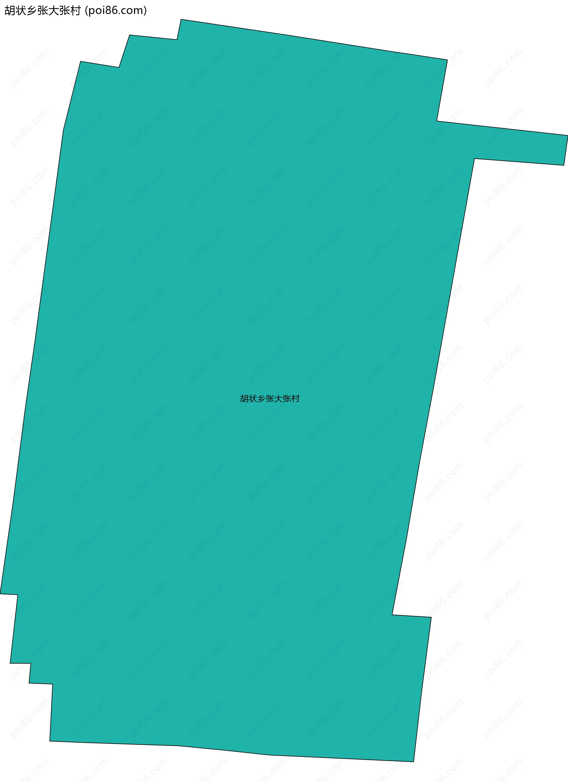 胡状乡张大张村边界地图