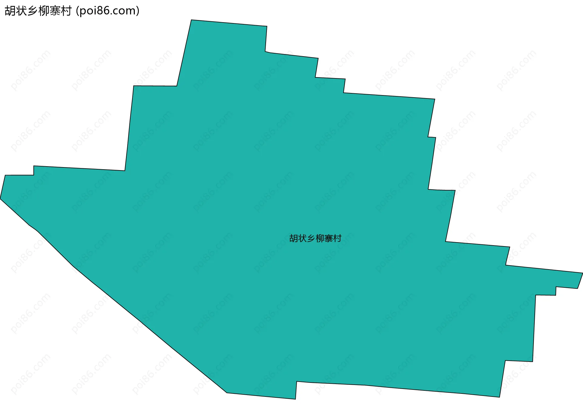 胡状乡柳寨村边界地图