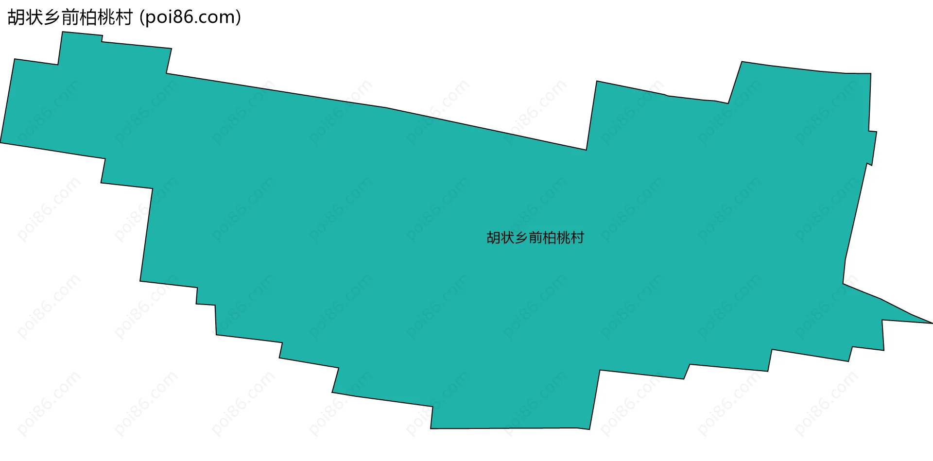 胡状乡前柏桃村边界地图