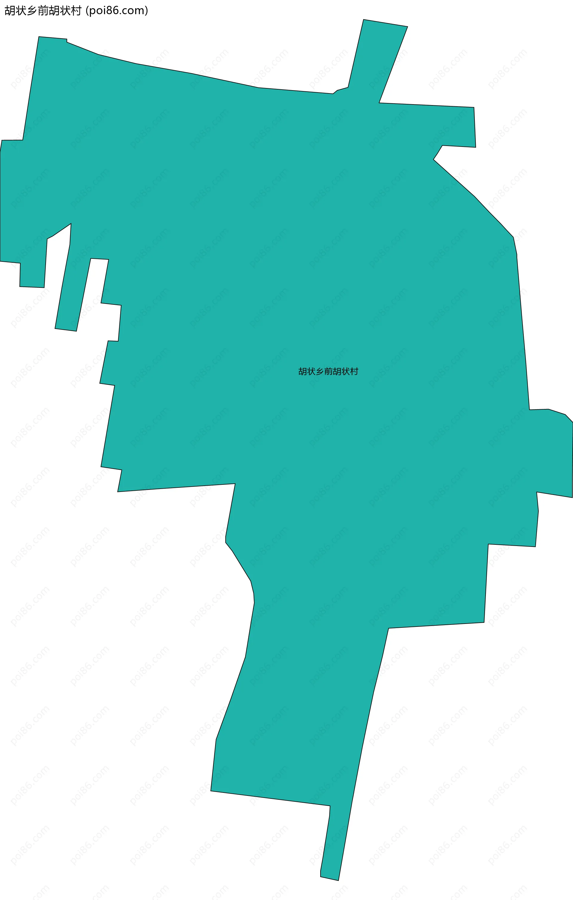 胡状乡前胡状村边界地图