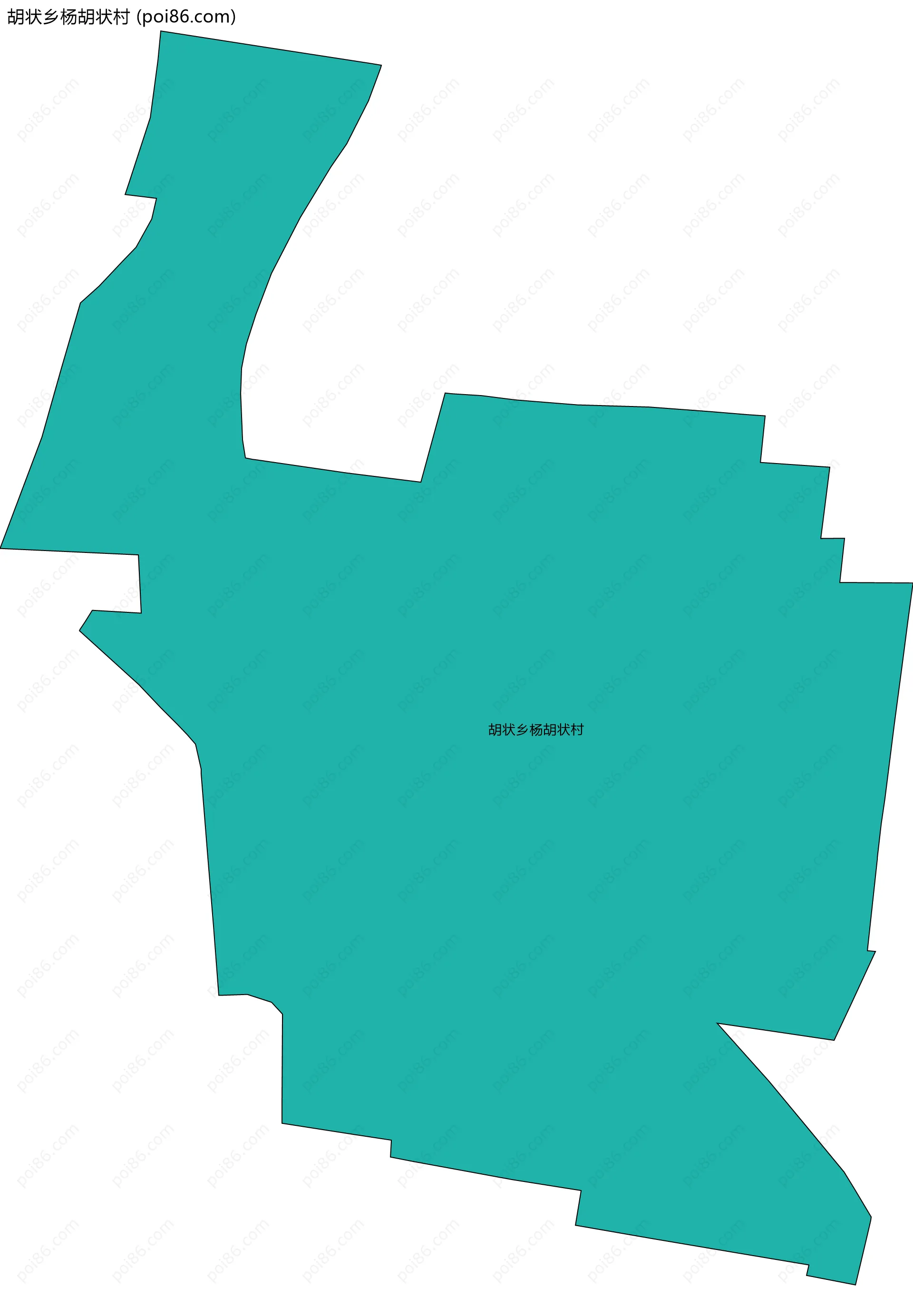 胡状乡杨胡状村边界地图