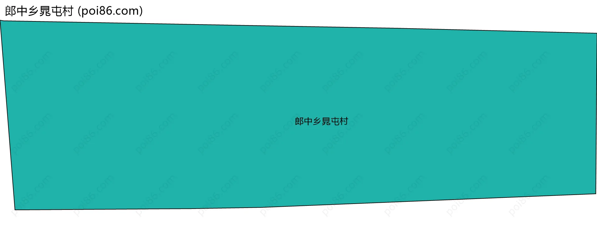 郎中乡晁屯村边界地图