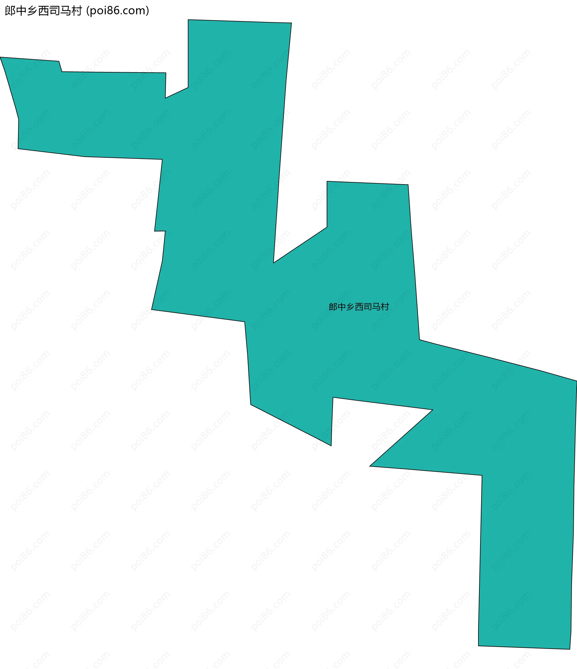 郎中乡西司马村边界地图