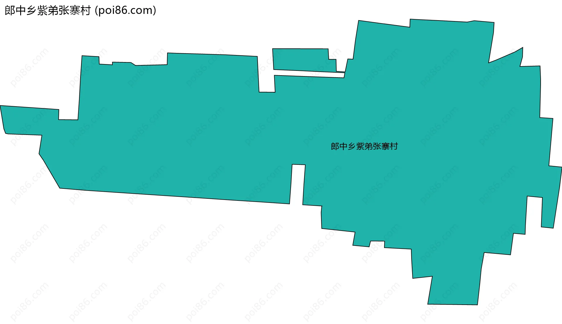 郎中乡紫弟张寨村边界地图