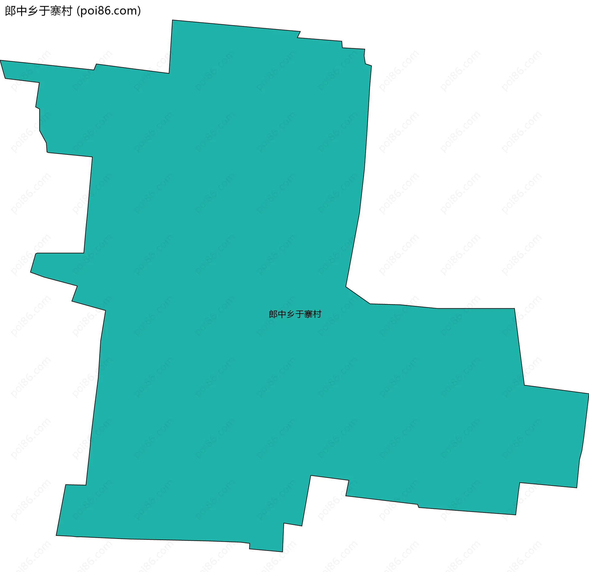 郎中乡于寨村边界地图