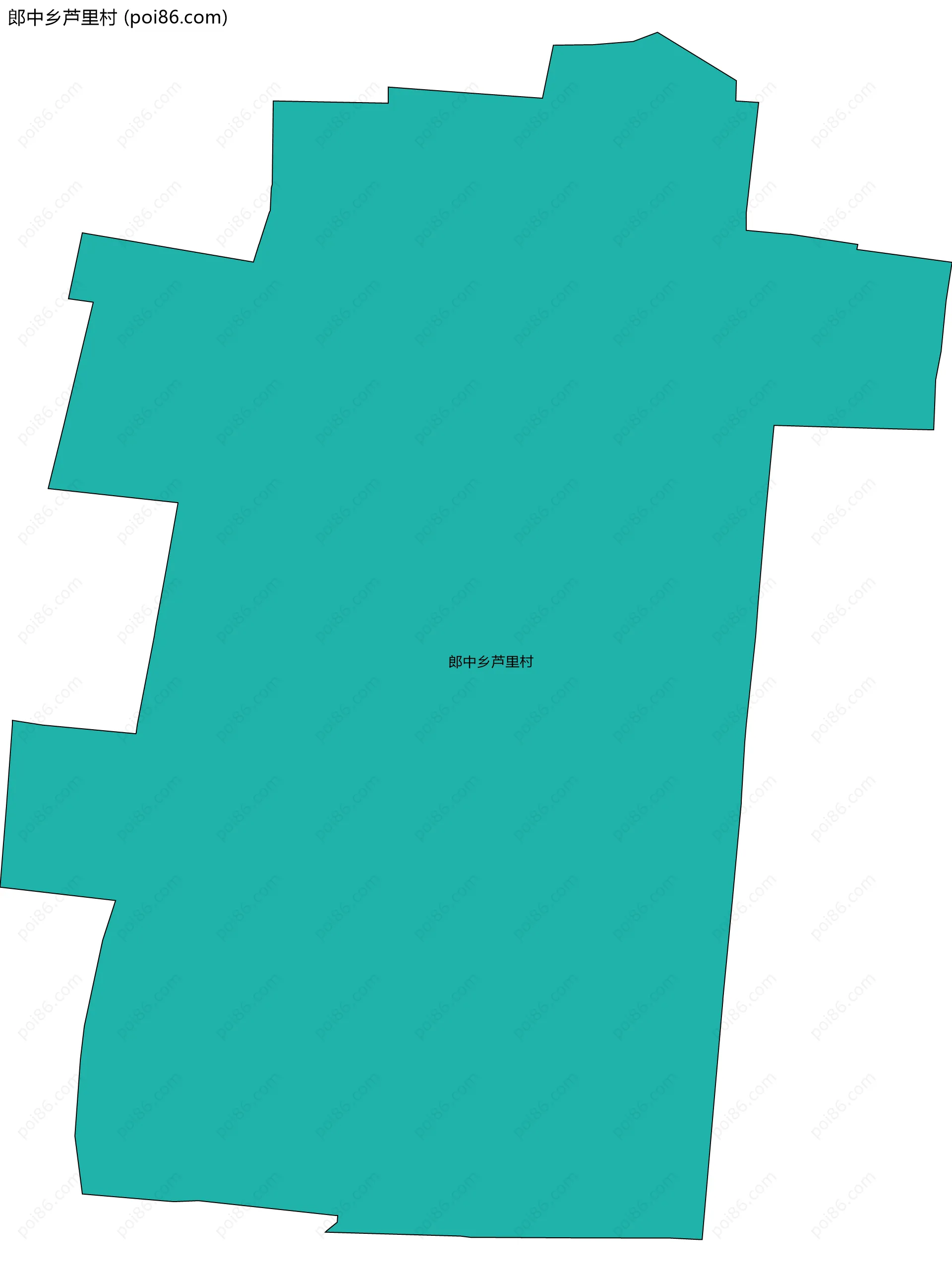 郎中乡芦里村边界地图