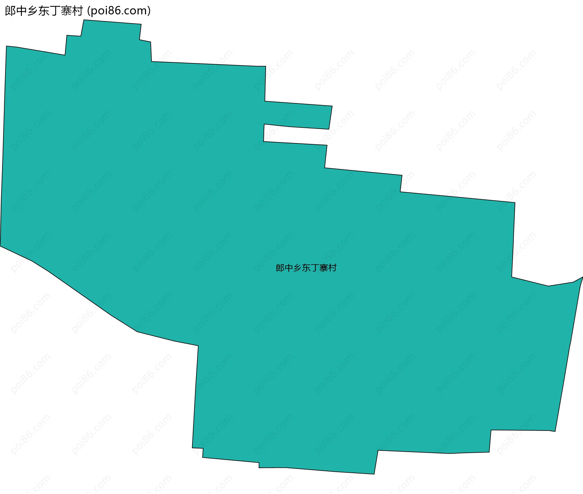 郎中乡东丁寨村边界地图