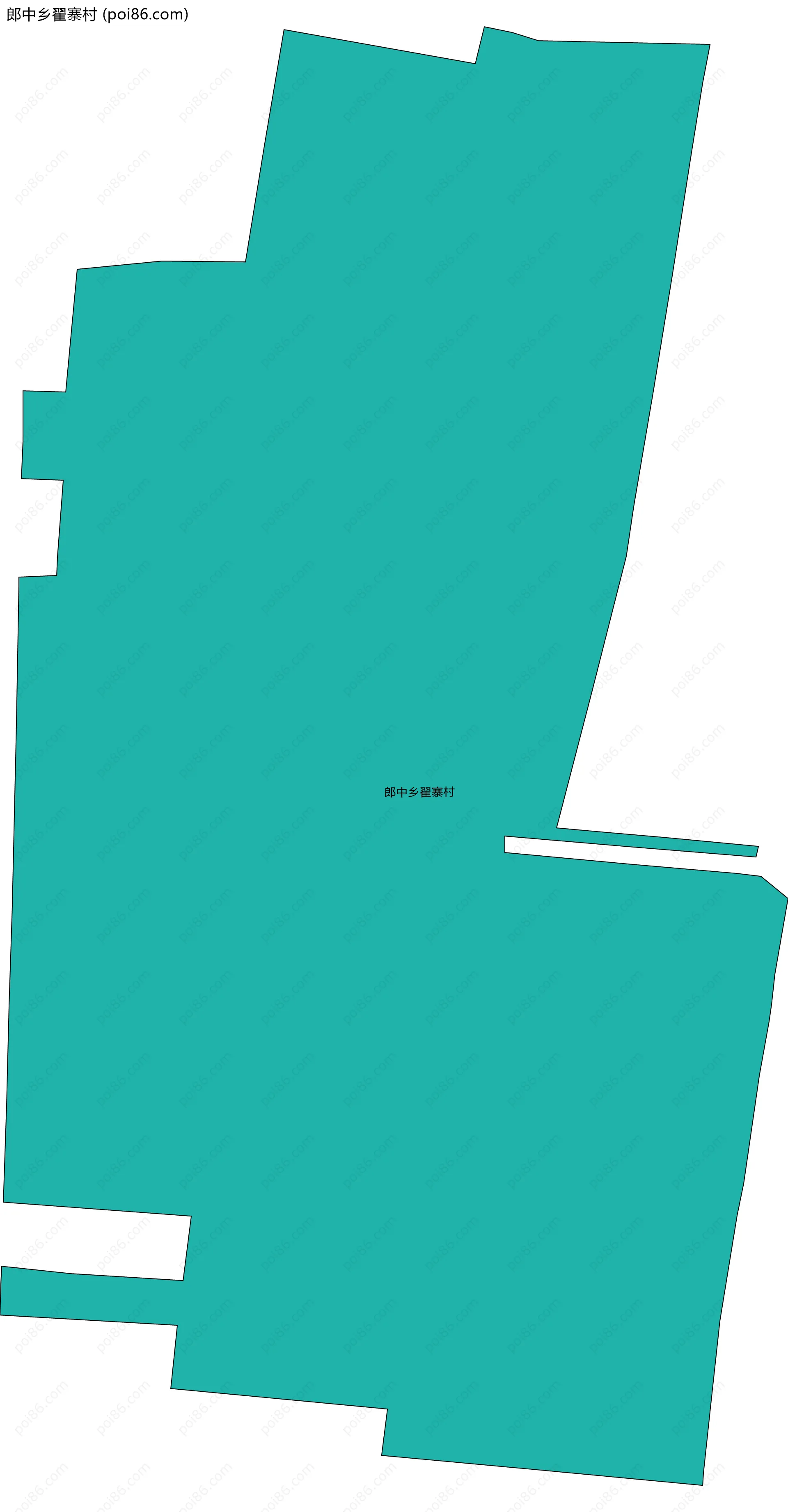 郎中乡翟寨村边界地图