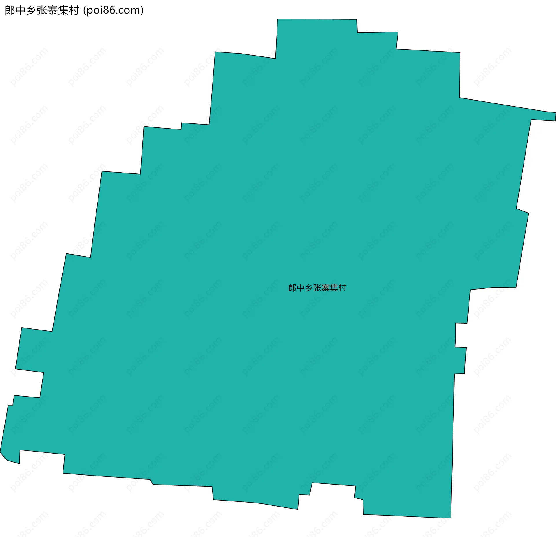 郎中乡张寨集村边界地图