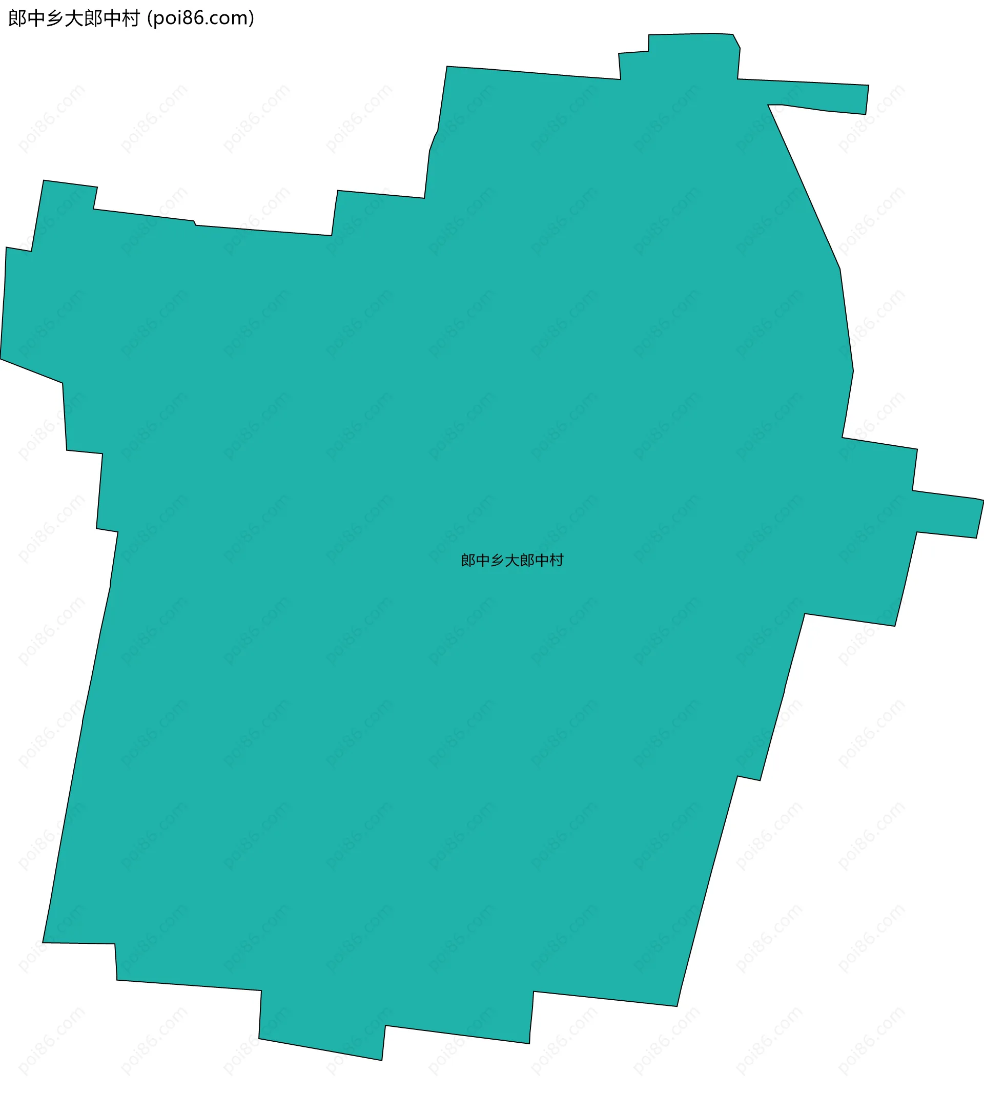 郎中乡大郎中村边界地图