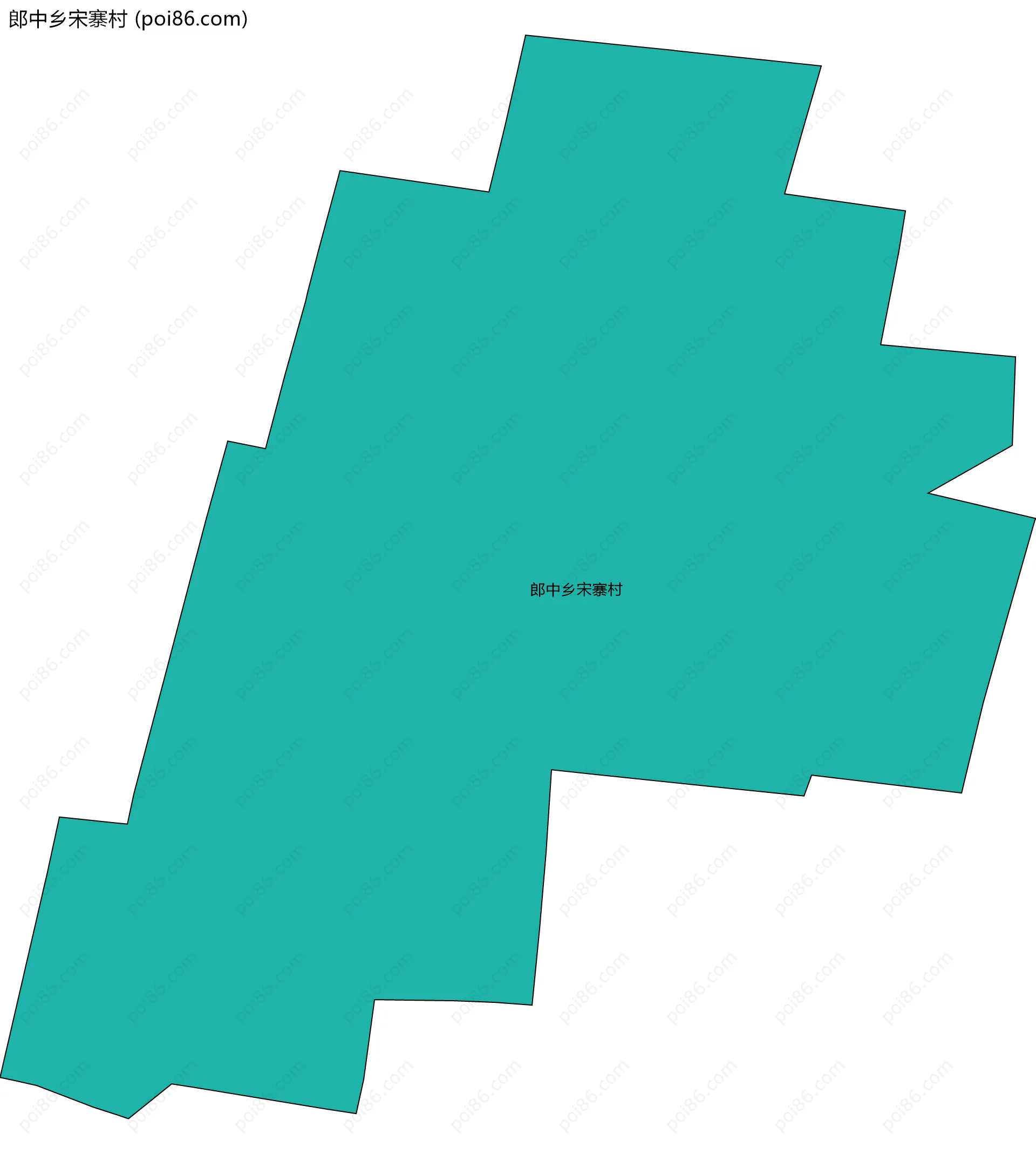 郎中乡宋寨村边界地图