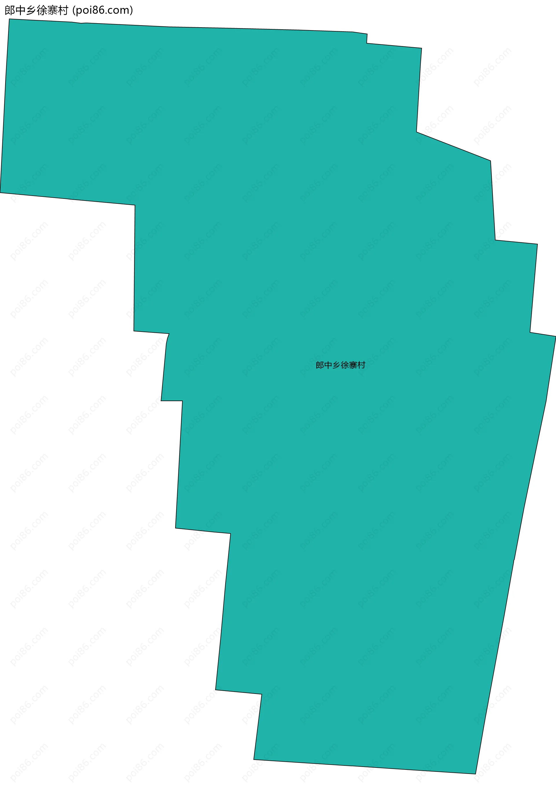 郎中乡徐寨村边界地图