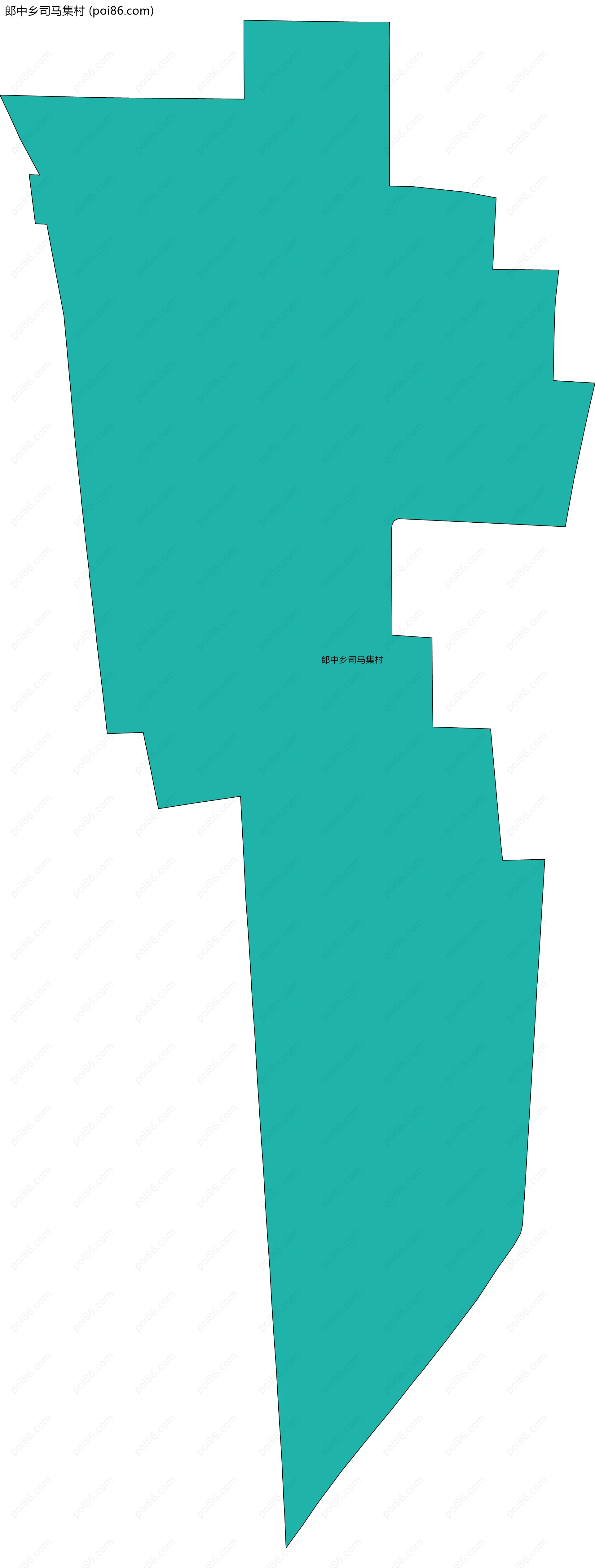 郎中乡司马集村边界地图