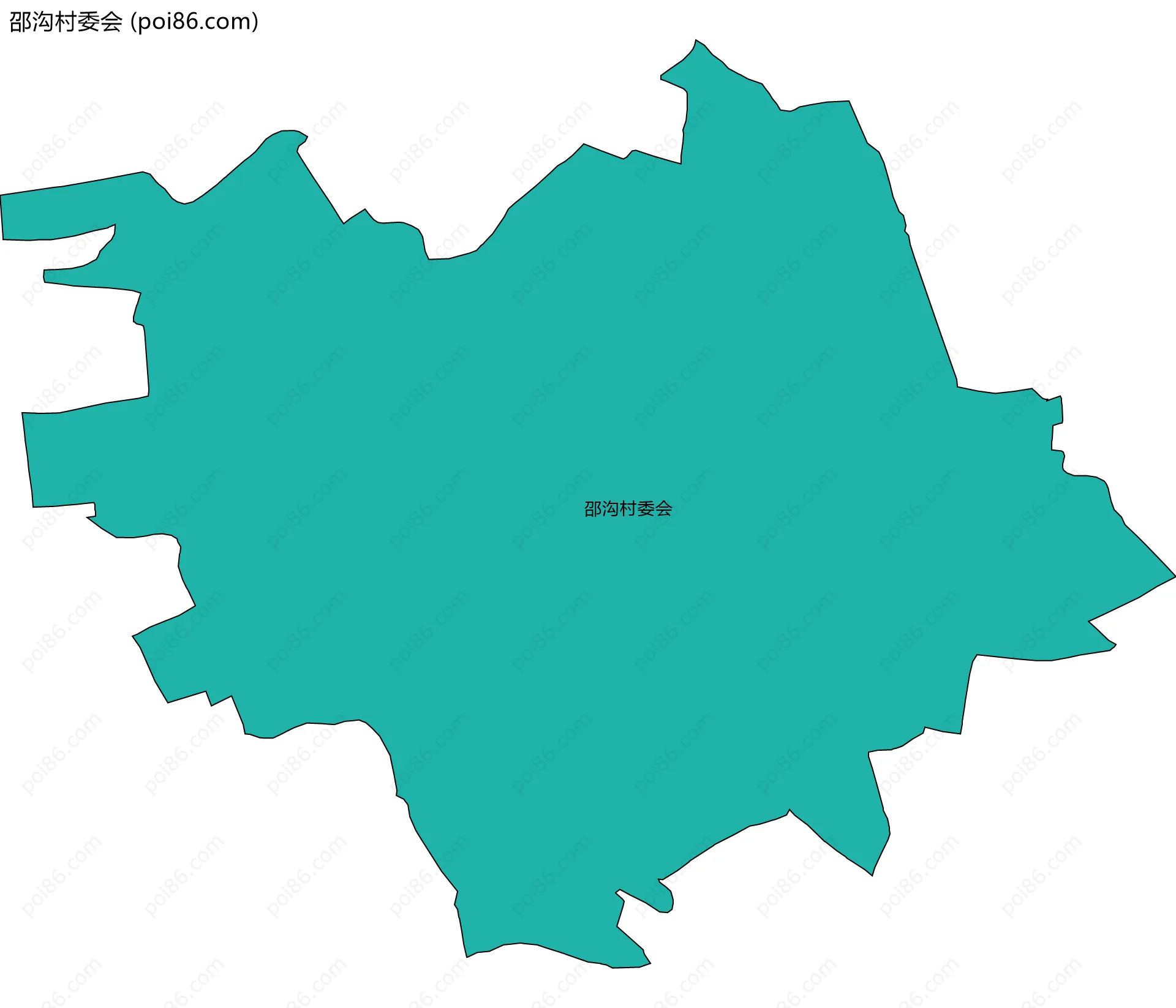 邵沟村委会边界地图