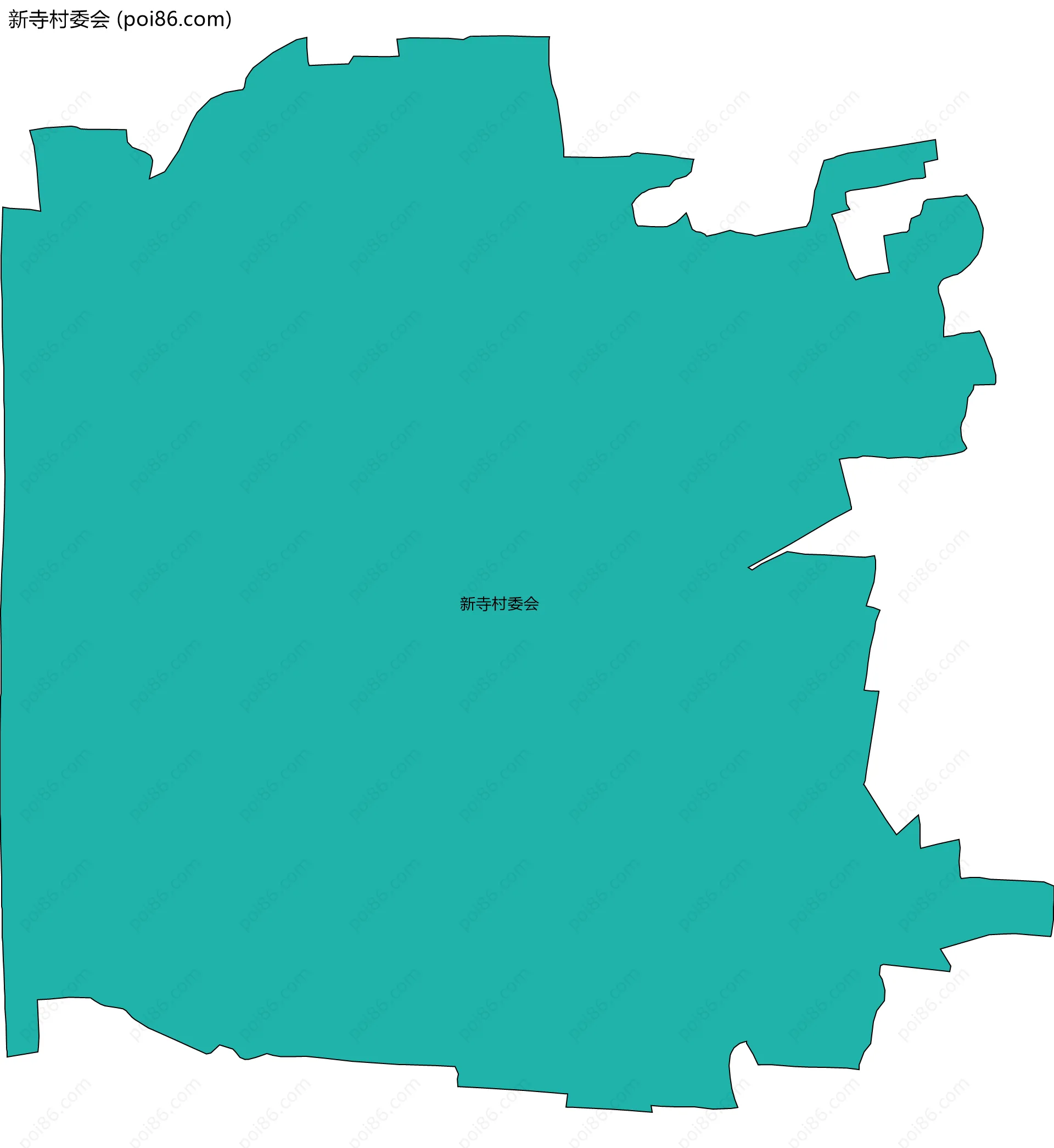 新寺村委会边界地图