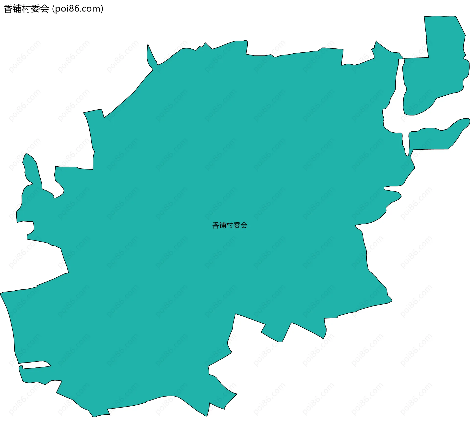 香铺村委会边界地图