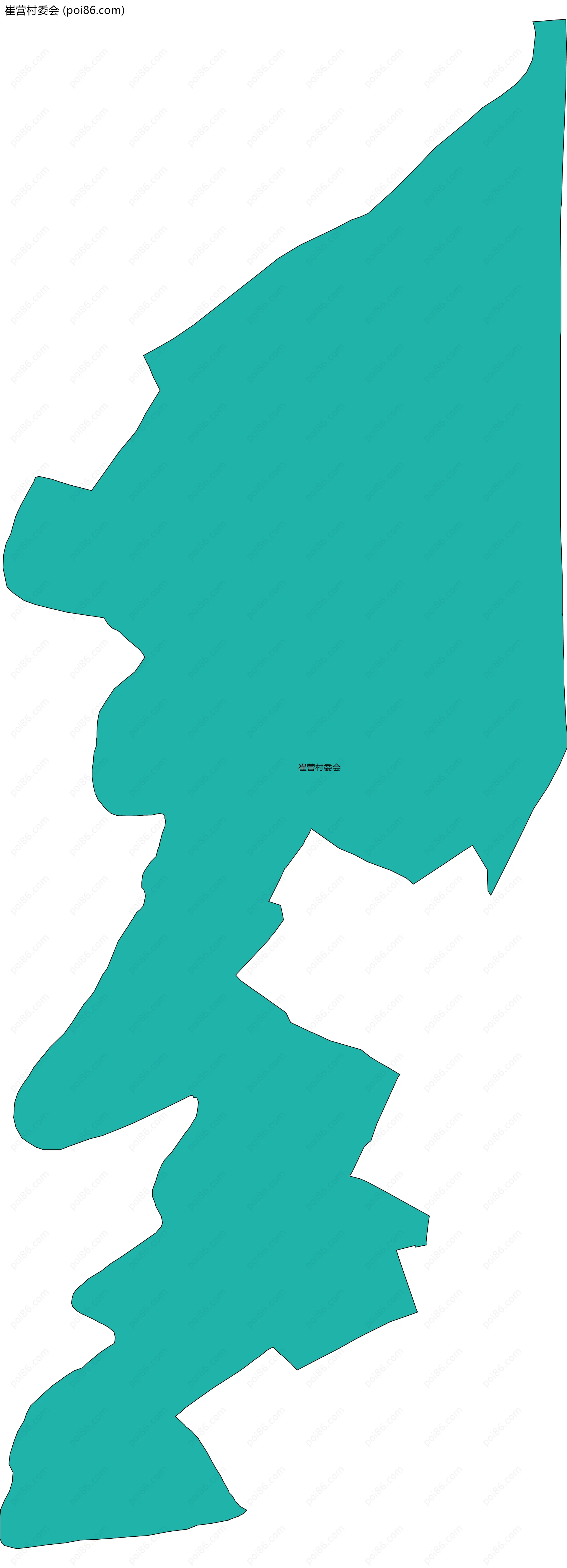 崔营村委会边界地图