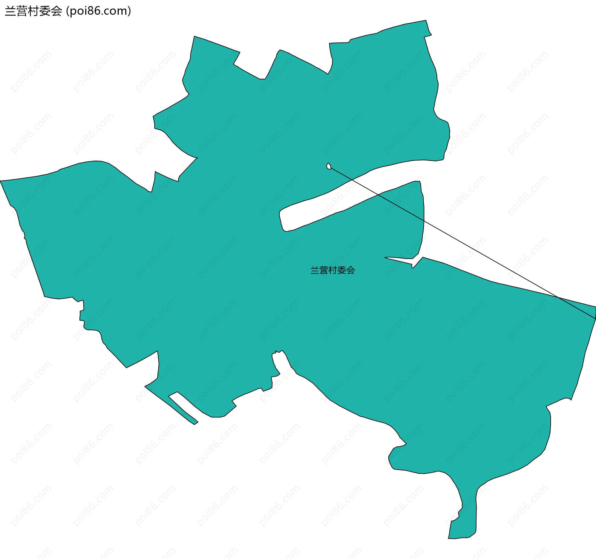 兰营村委会边界地图