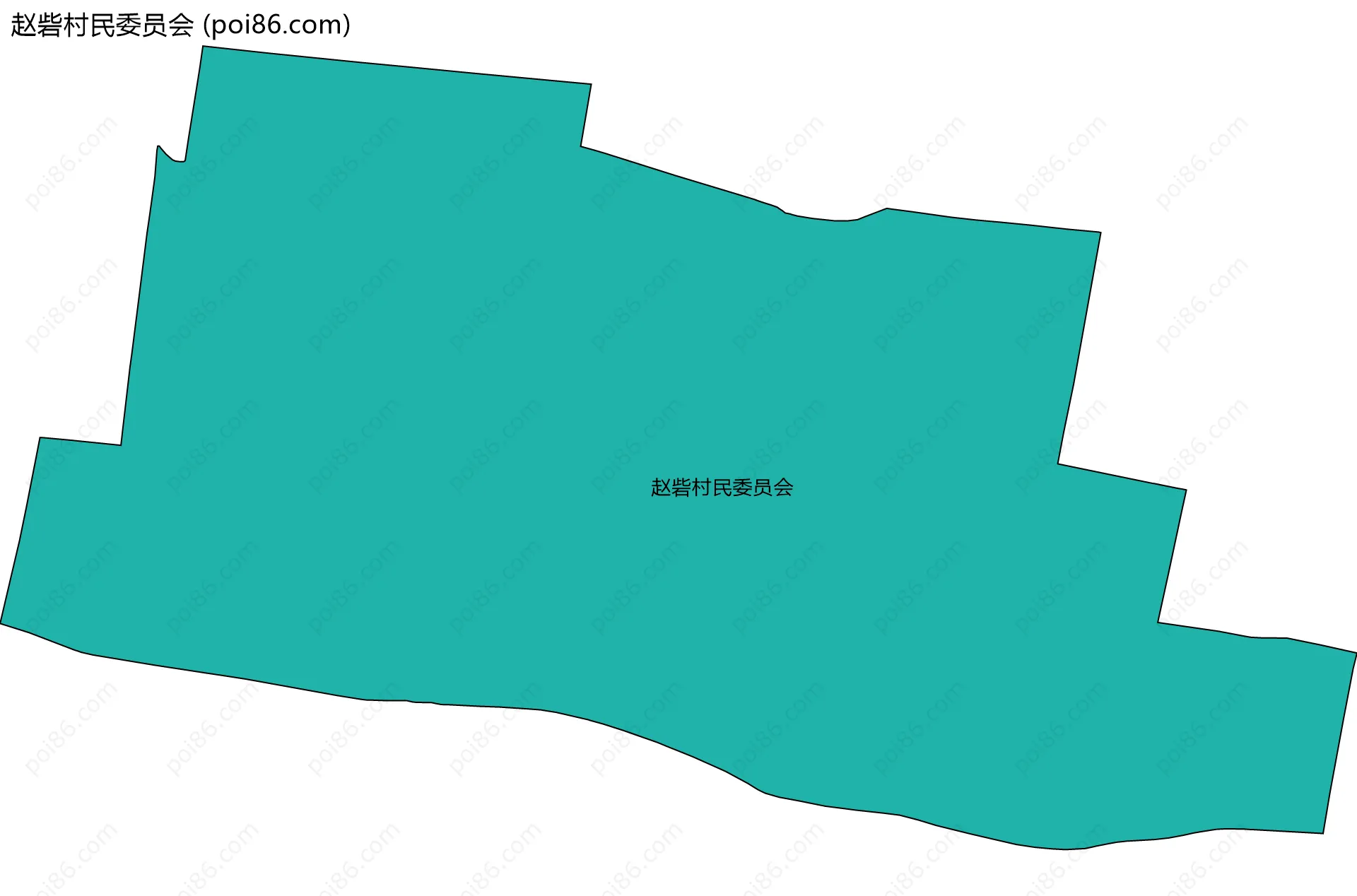赵砦村民委员会边界地图