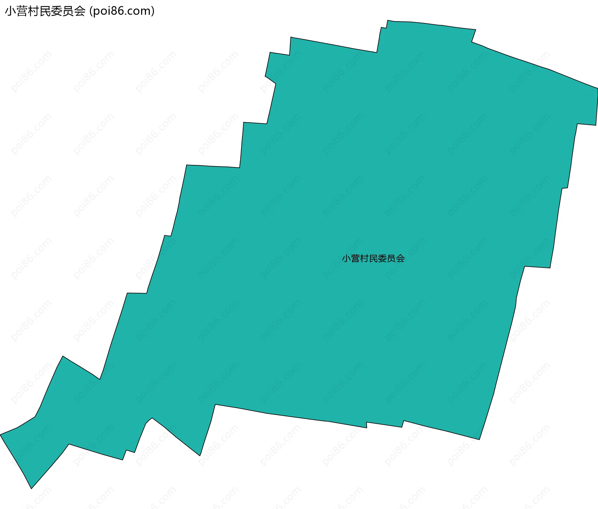 小营村民委员会边界地图