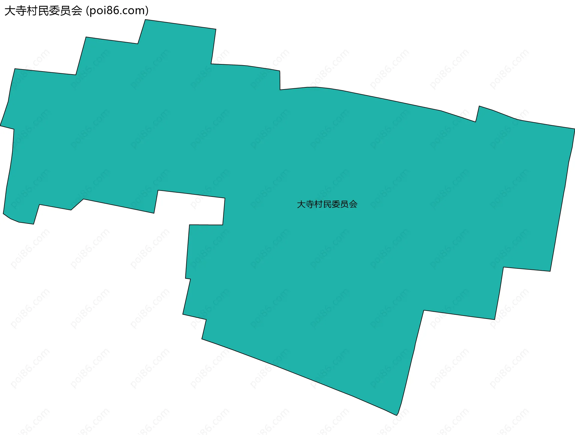 大寺村民委员会边界地图
