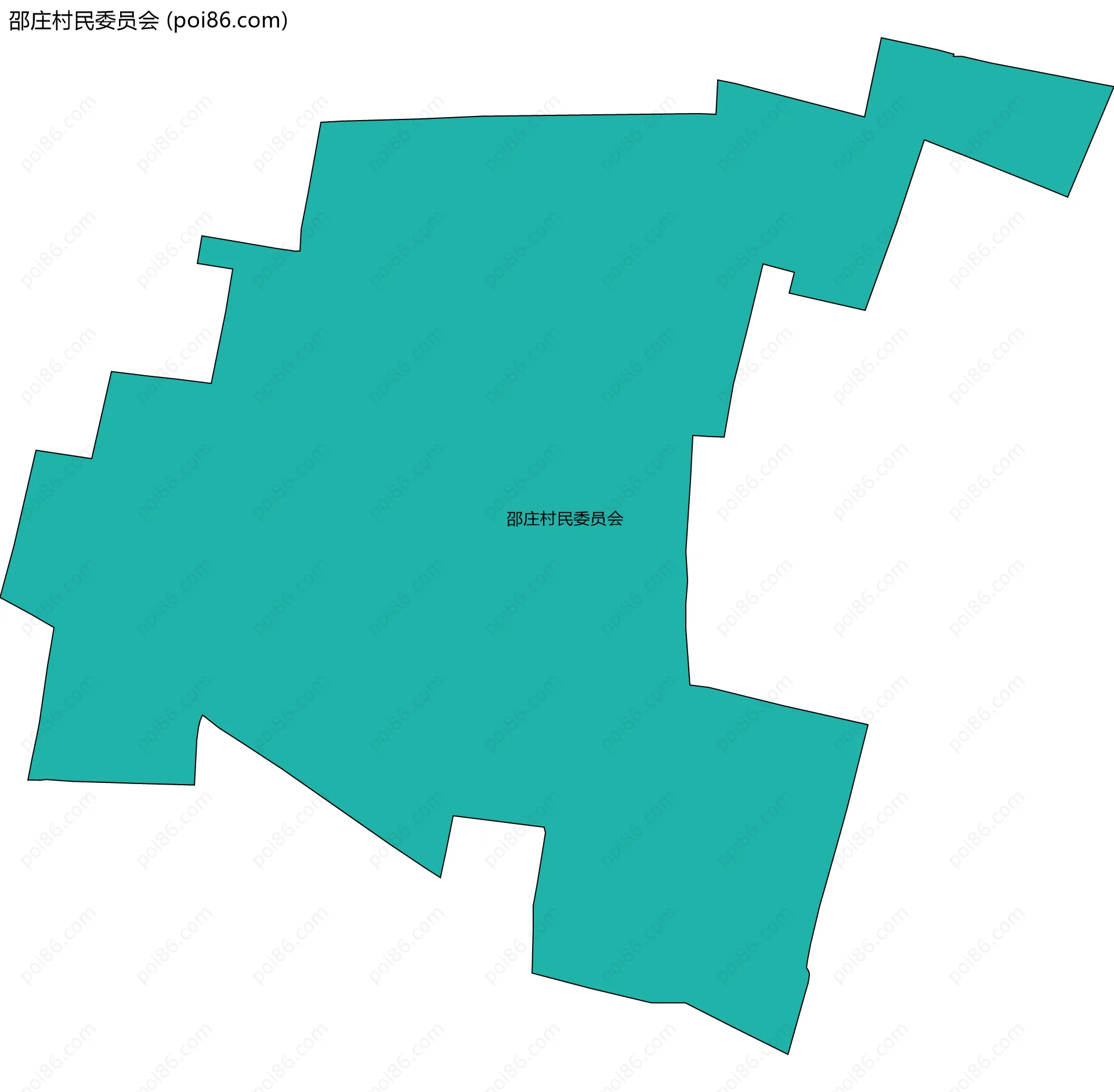 邵庄村民委员会边界地图
