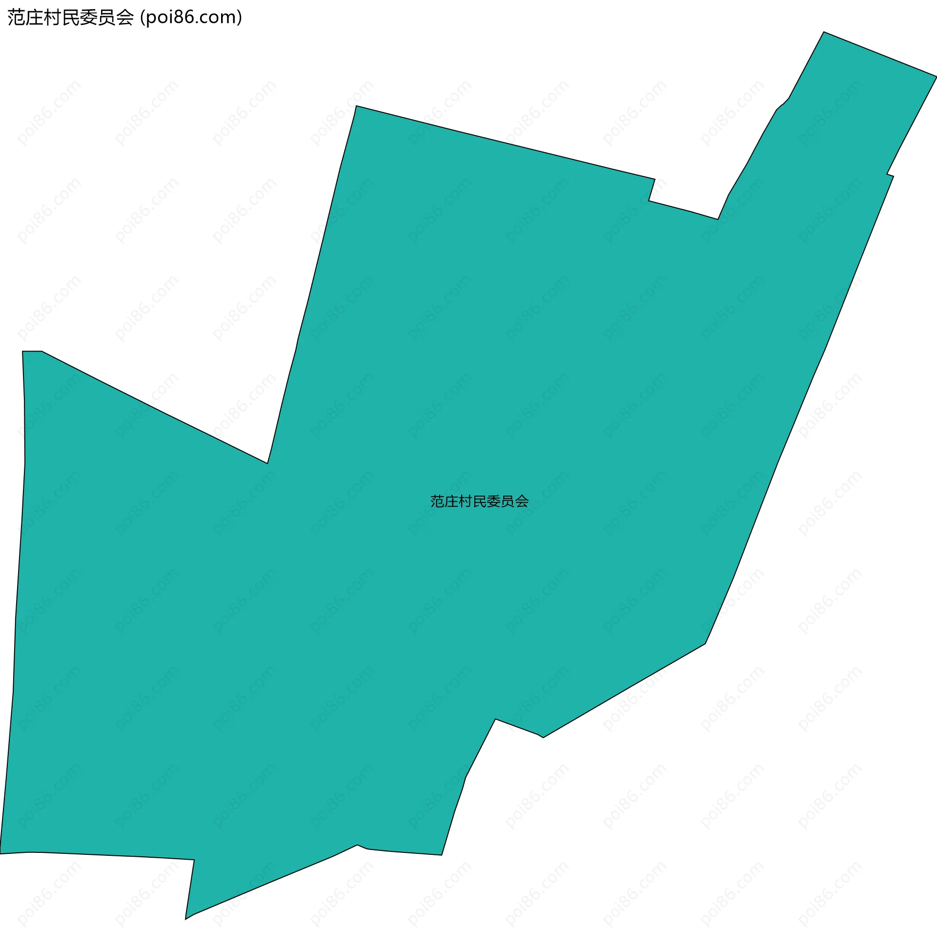 范庄村民委员会边界地图