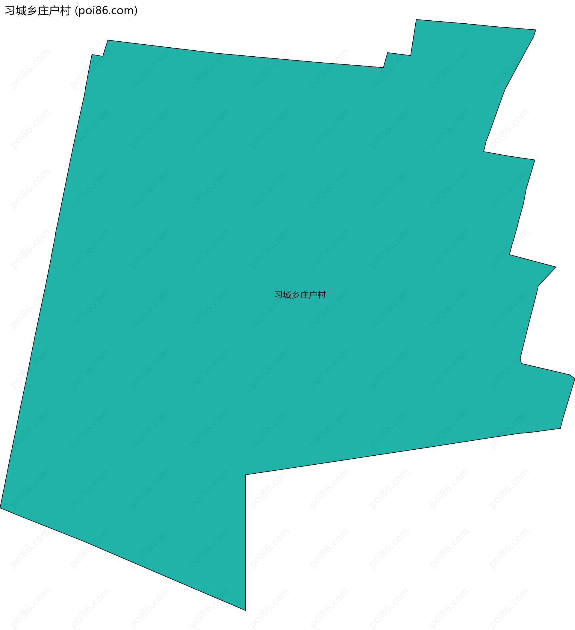 习城乡庄户村边界地图