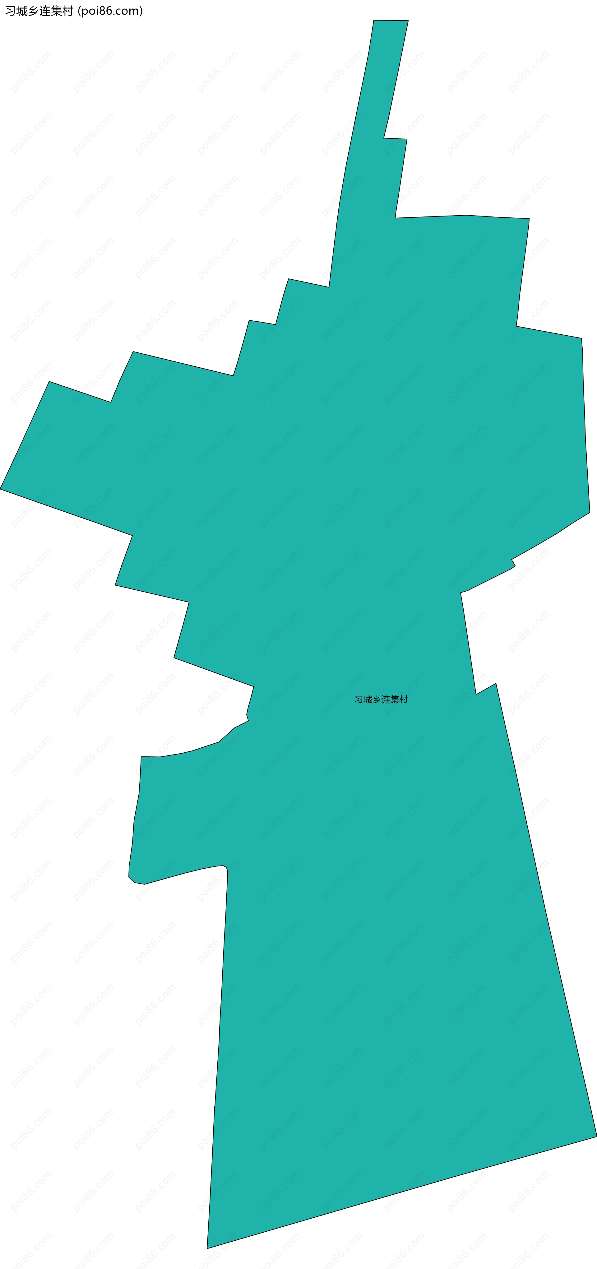 习城乡连集村边界地图