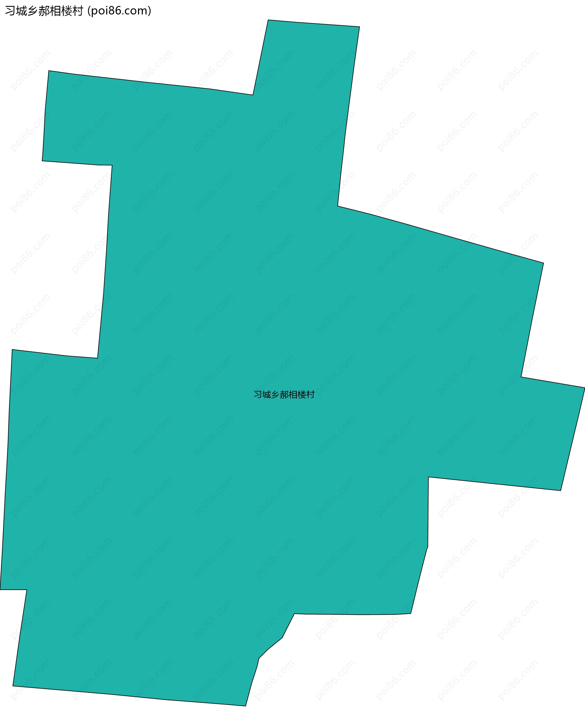 习城乡郝相楼村边界地图