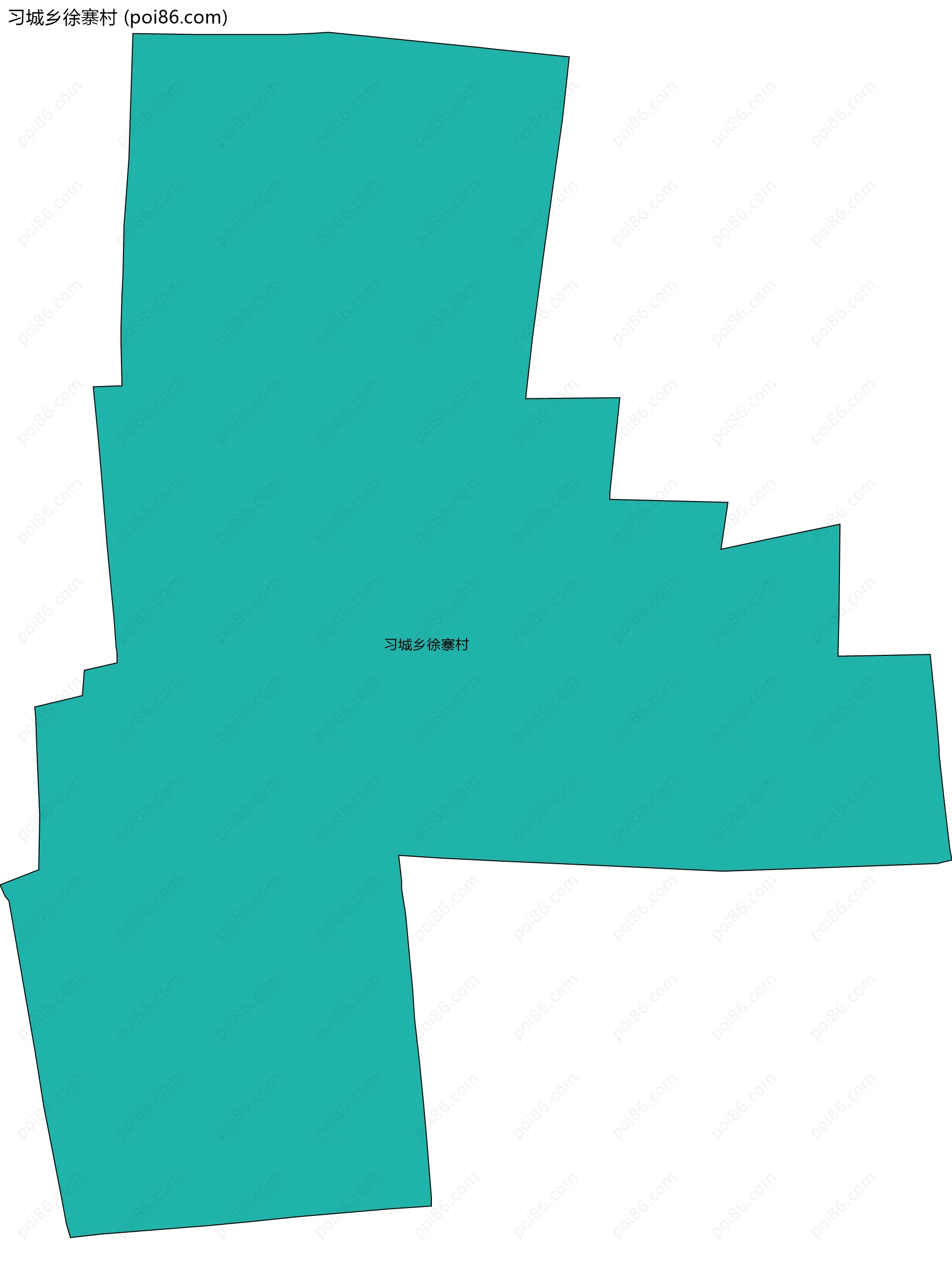 习城乡徐寨村边界地图