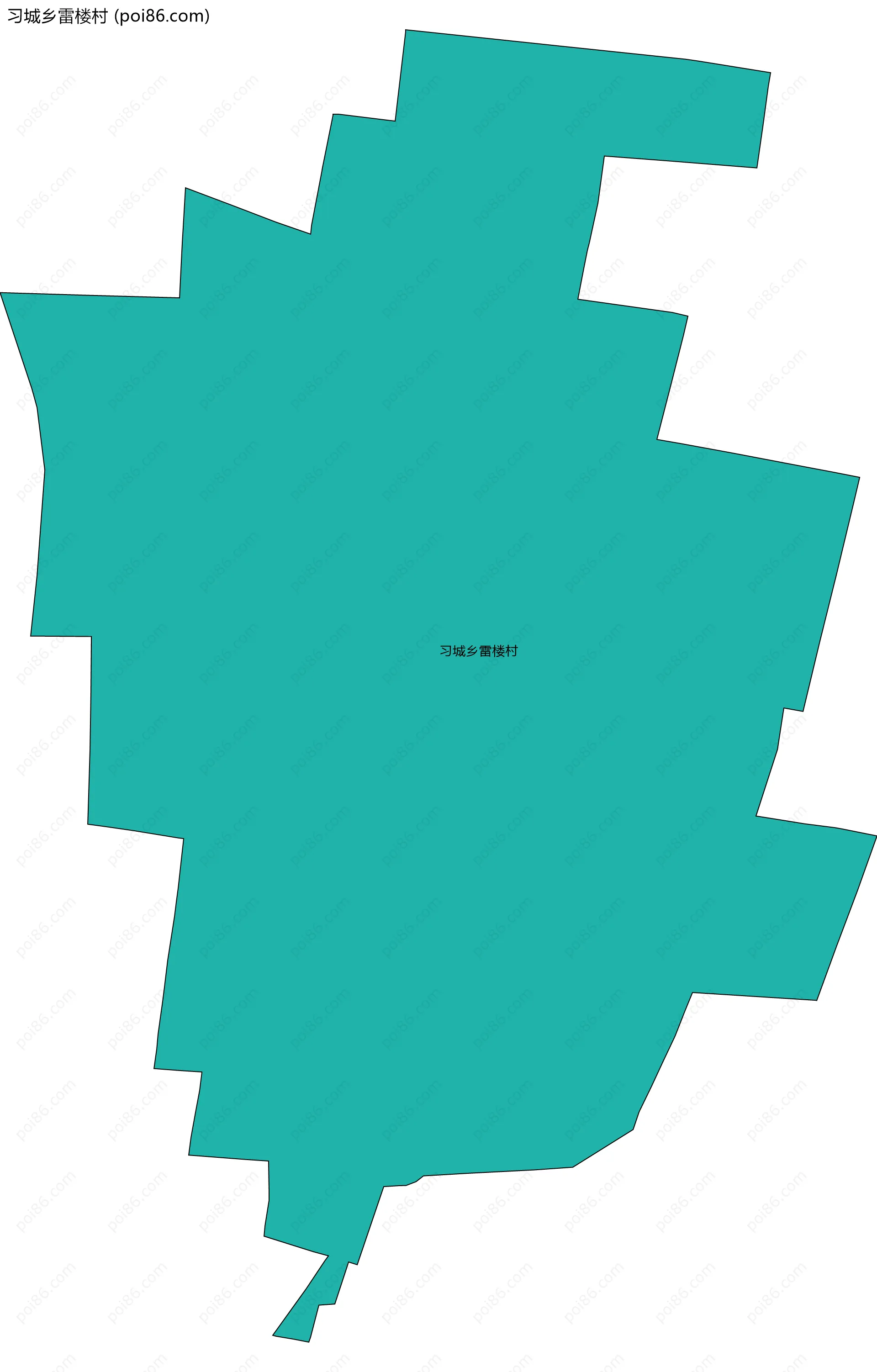 习城乡雷楼村边界地图