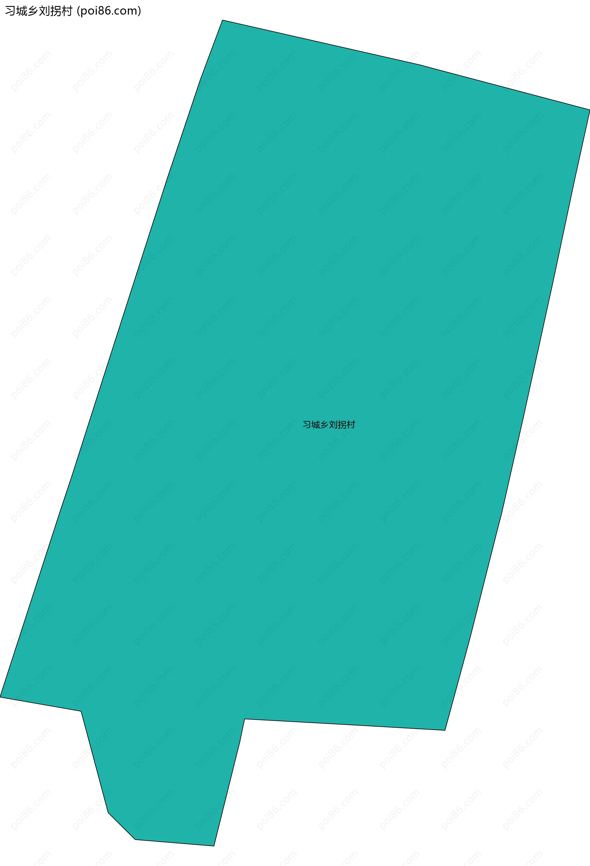 习城乡刘拐村边界地图