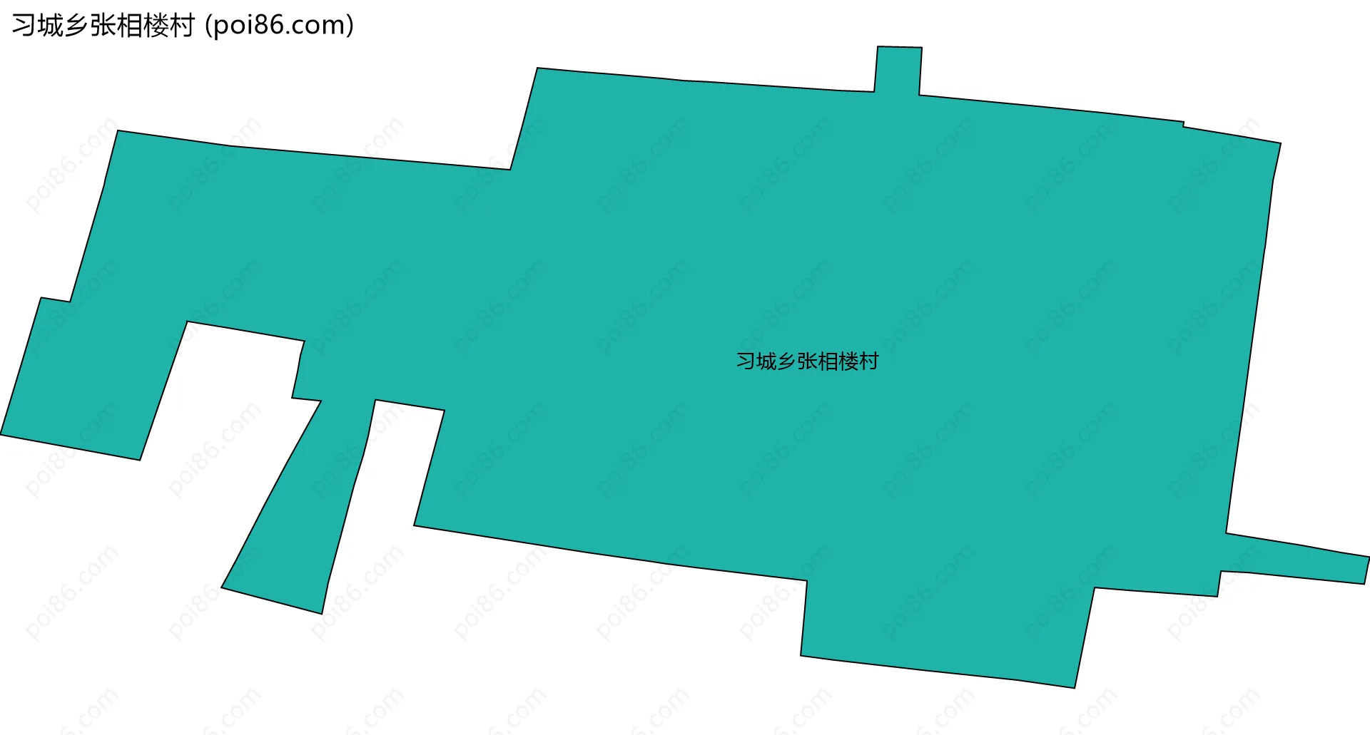 习城乡张相楼村边界地图