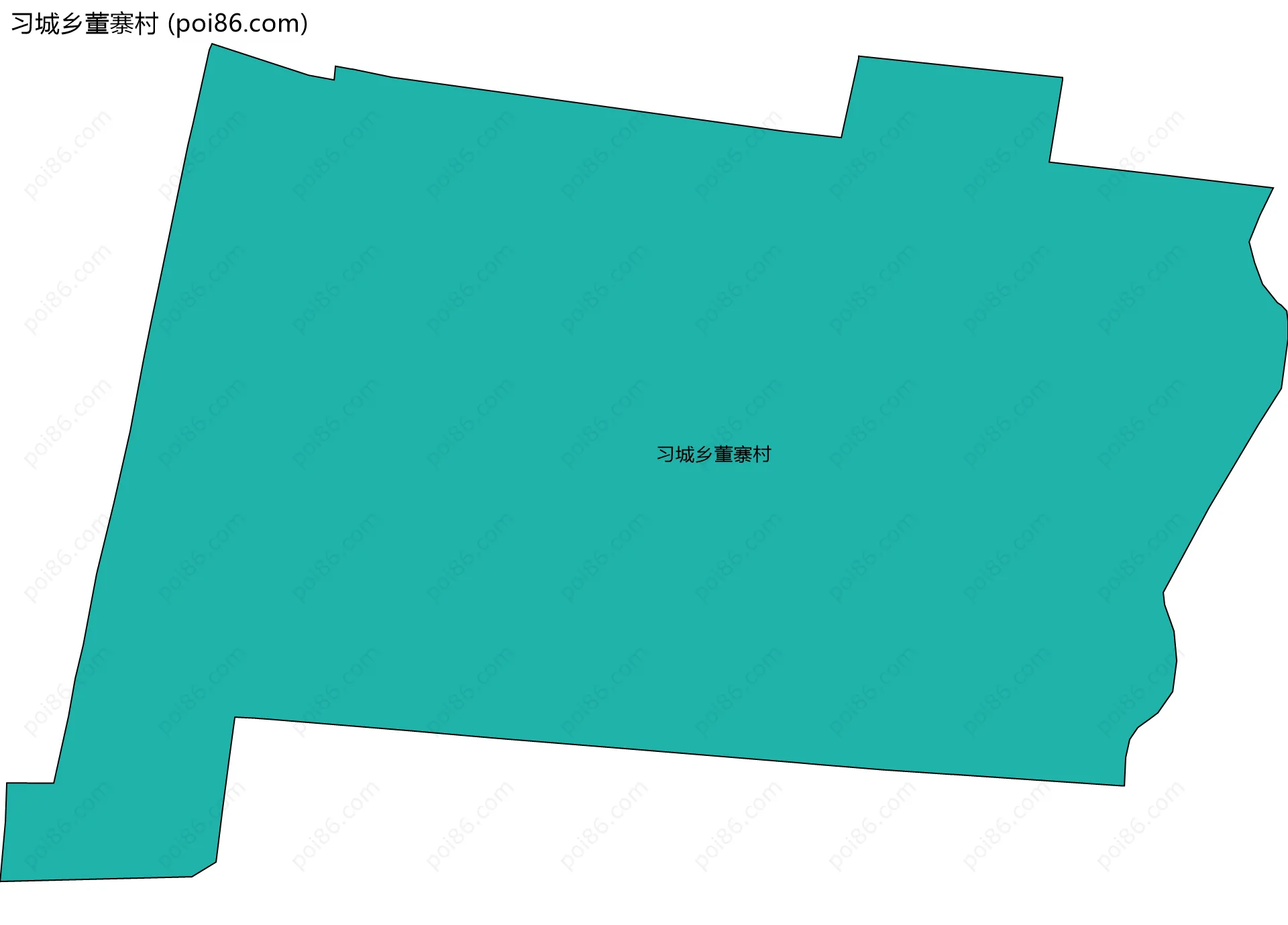 习城乡董寨村边界地图
