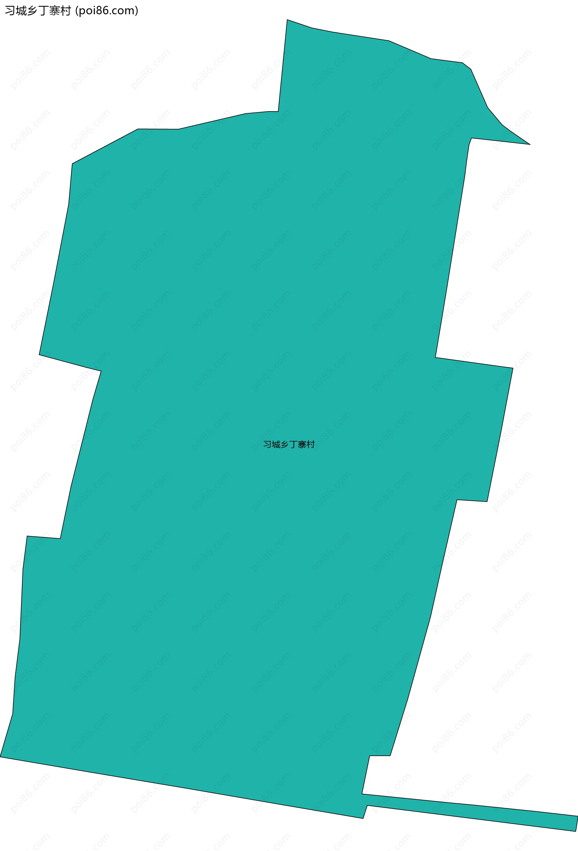 习城乡丁寨村边界地图